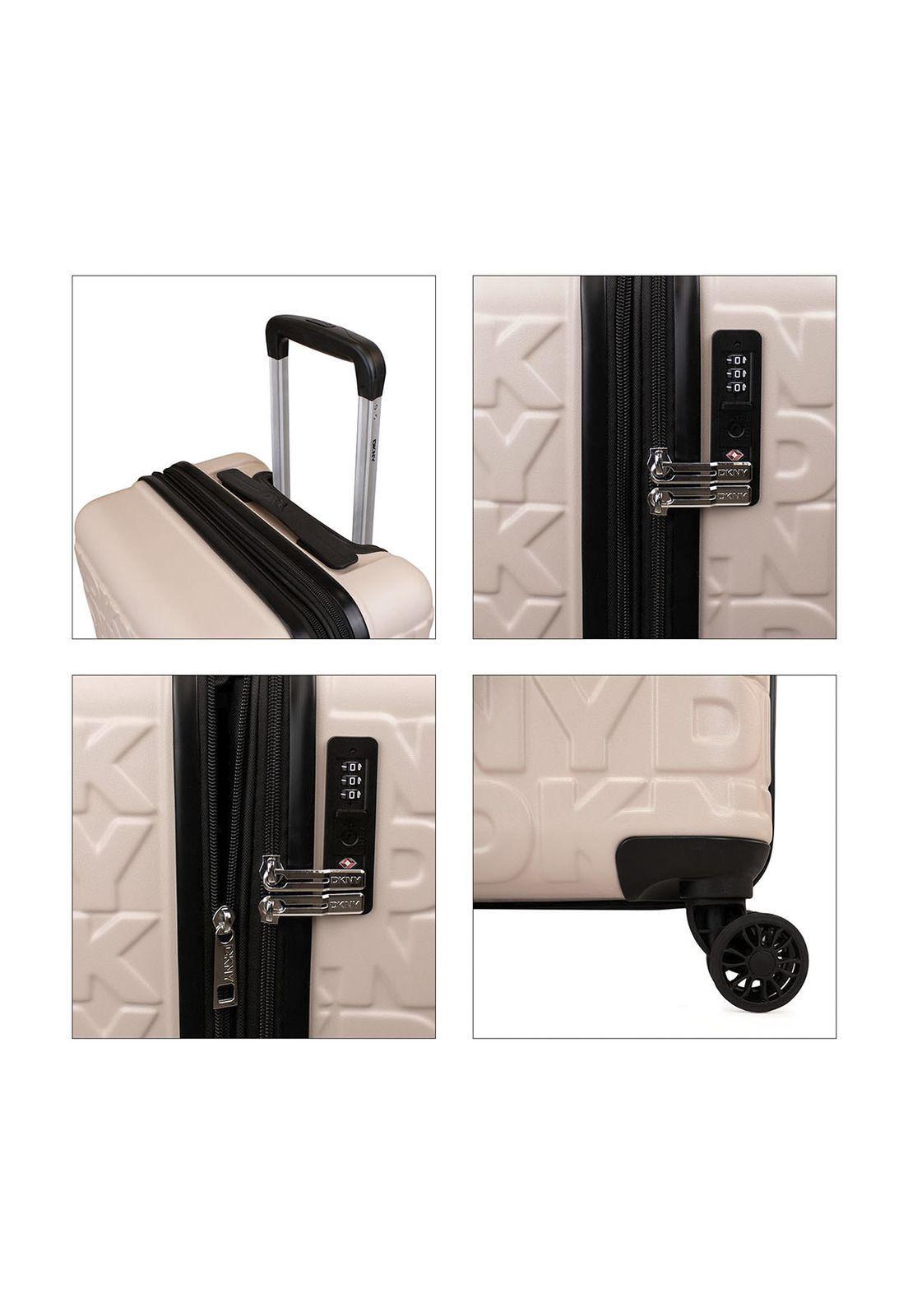 Pack 2 Maletas Donna Karan Meghan M 20k + L 23k rosada DKNY-5