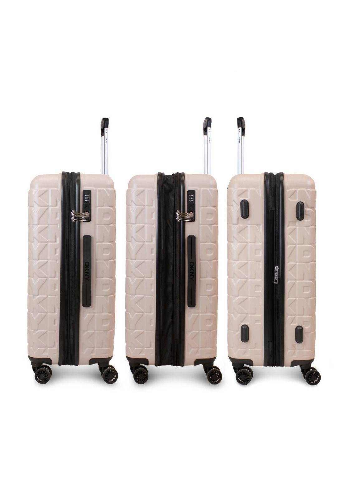 Pack 2 Maletas Donna Karan Meghan M 20k + L 23k rosada DKNY-6