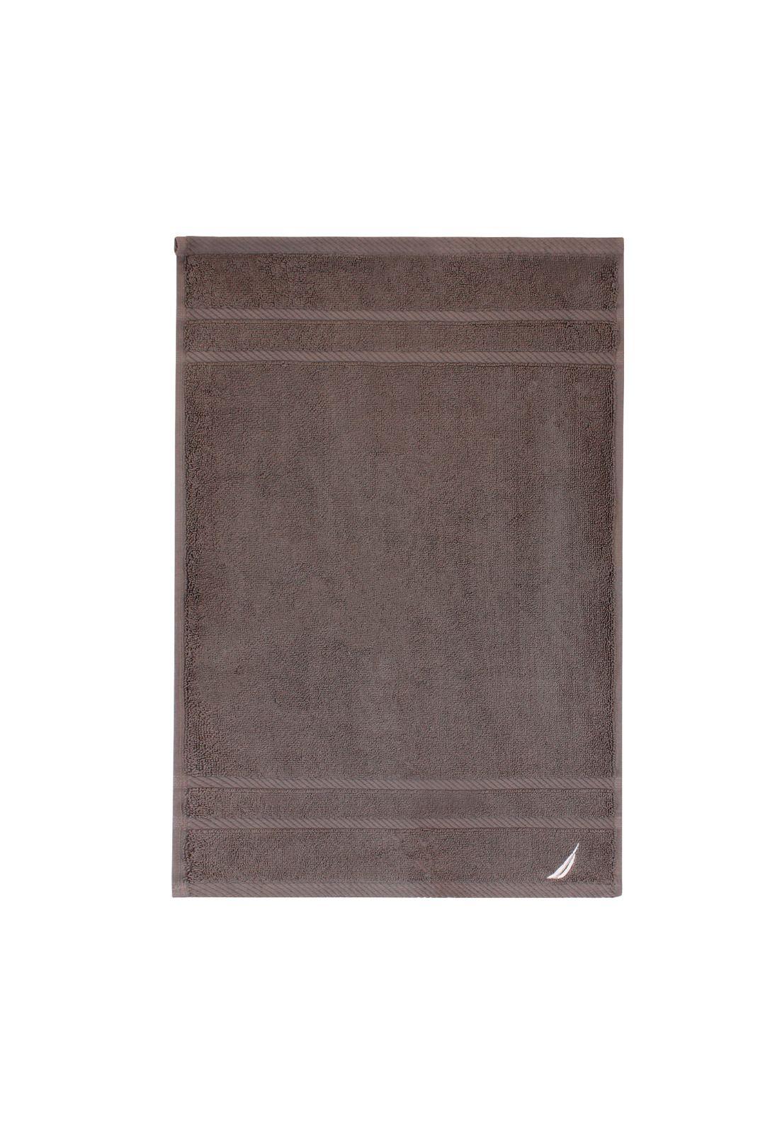 Toalla de mano Nautica SIGNATURE Premium 100% algodón gris oscuro-3