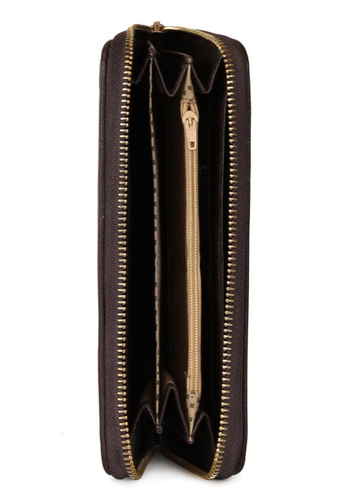 Billetera de mujer Melissa café Carven-3