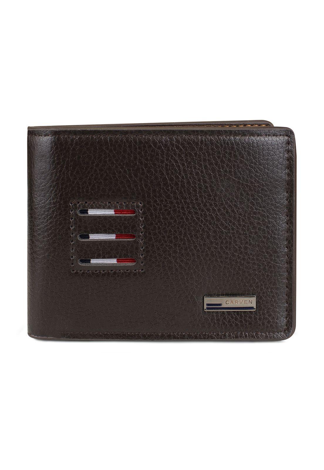 Billetera hombre Tommy café Carven Paris-2