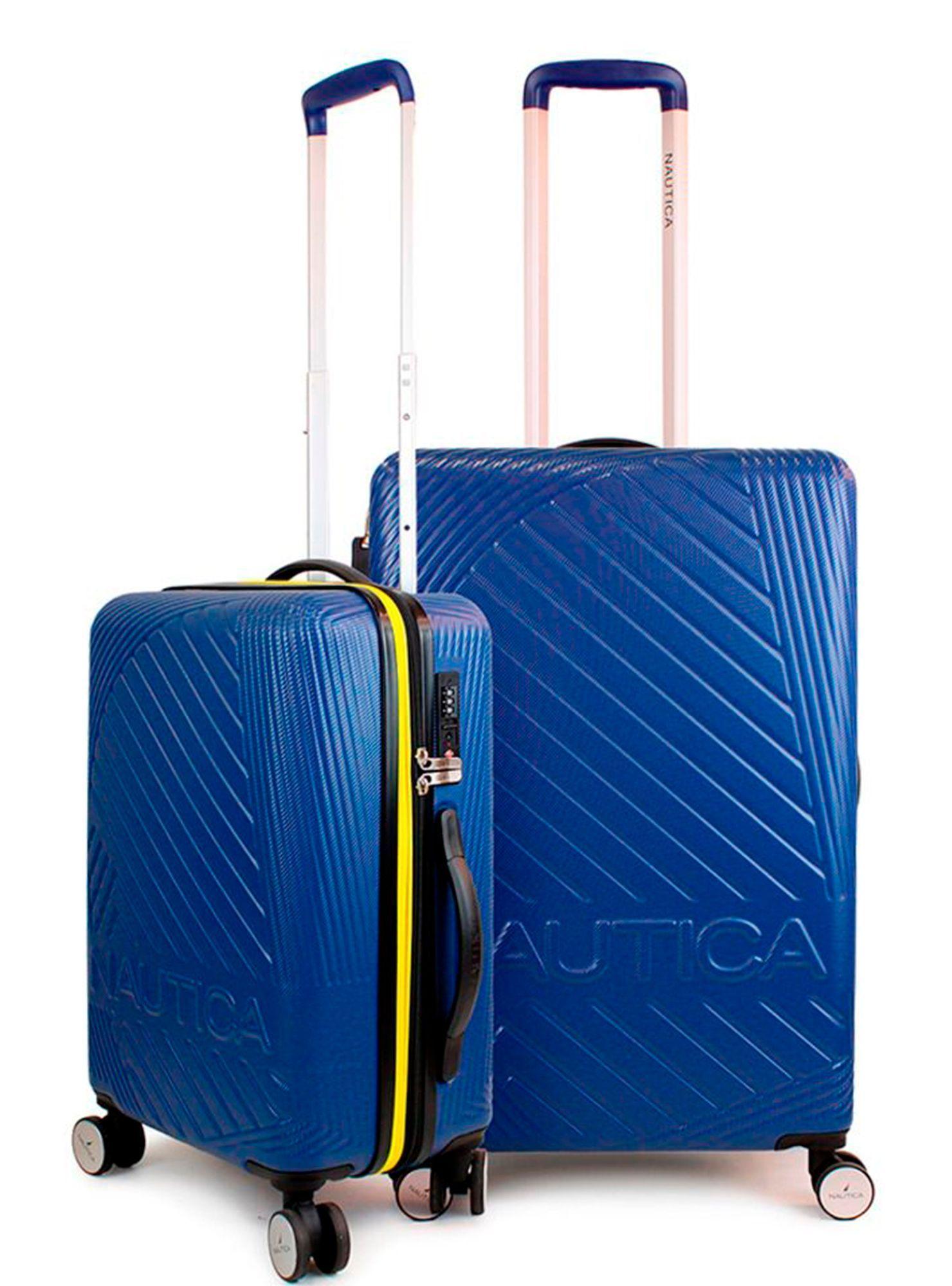 Pack 2 maletas Nautica S+M Bahamas 10kg y 20kg azul-0