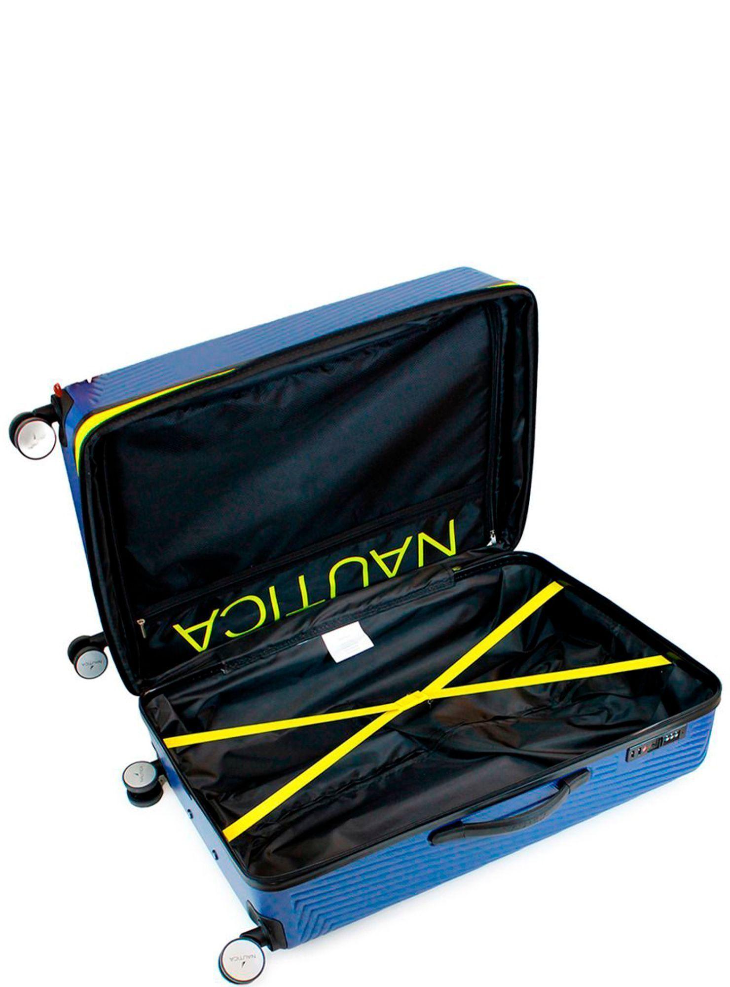 Pack 2 maletas Nautica S+M Bahamas 10kg y 20kg azul-1