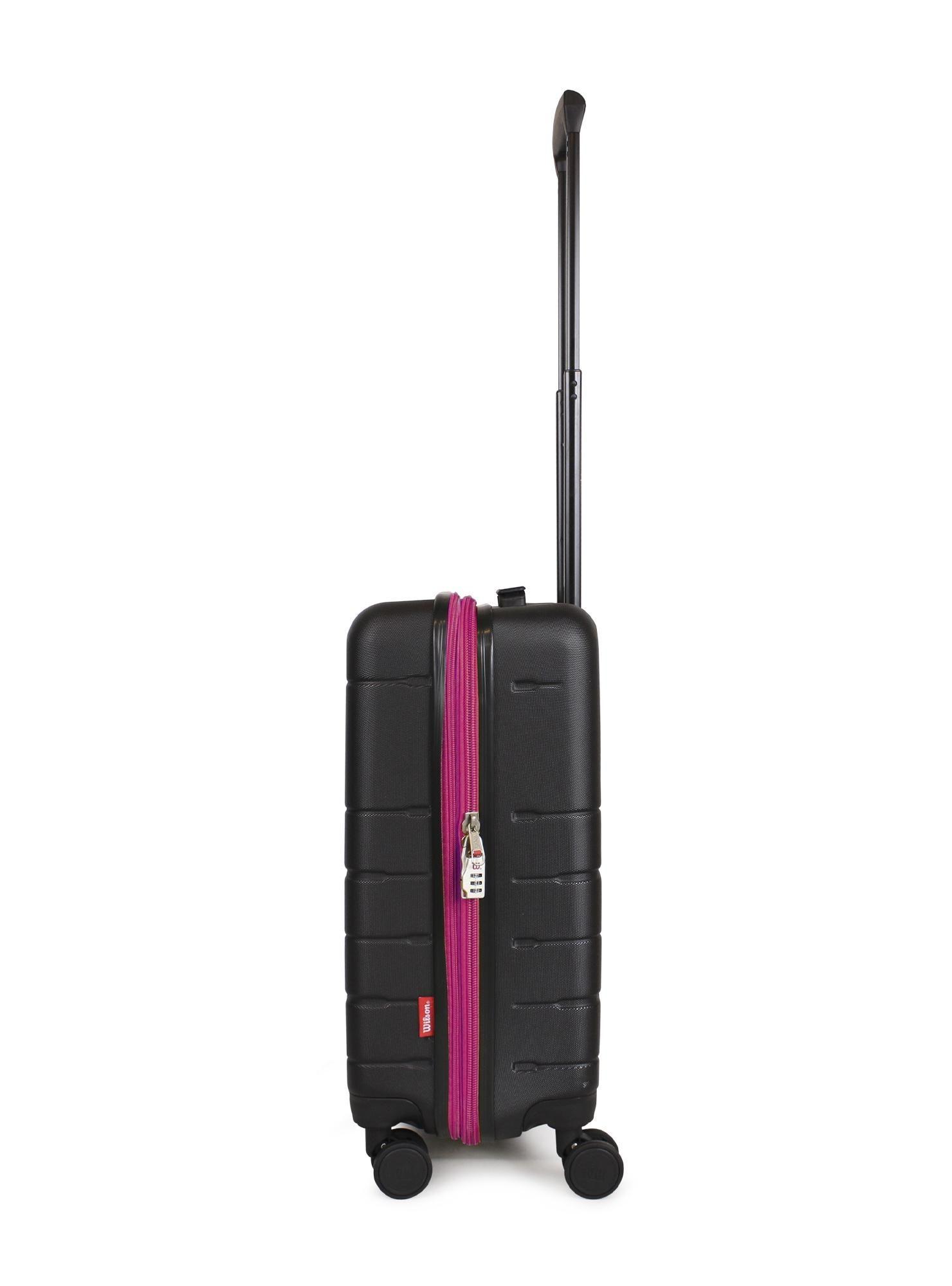 Maleta cabina S Madison Negro-Fucsia-2