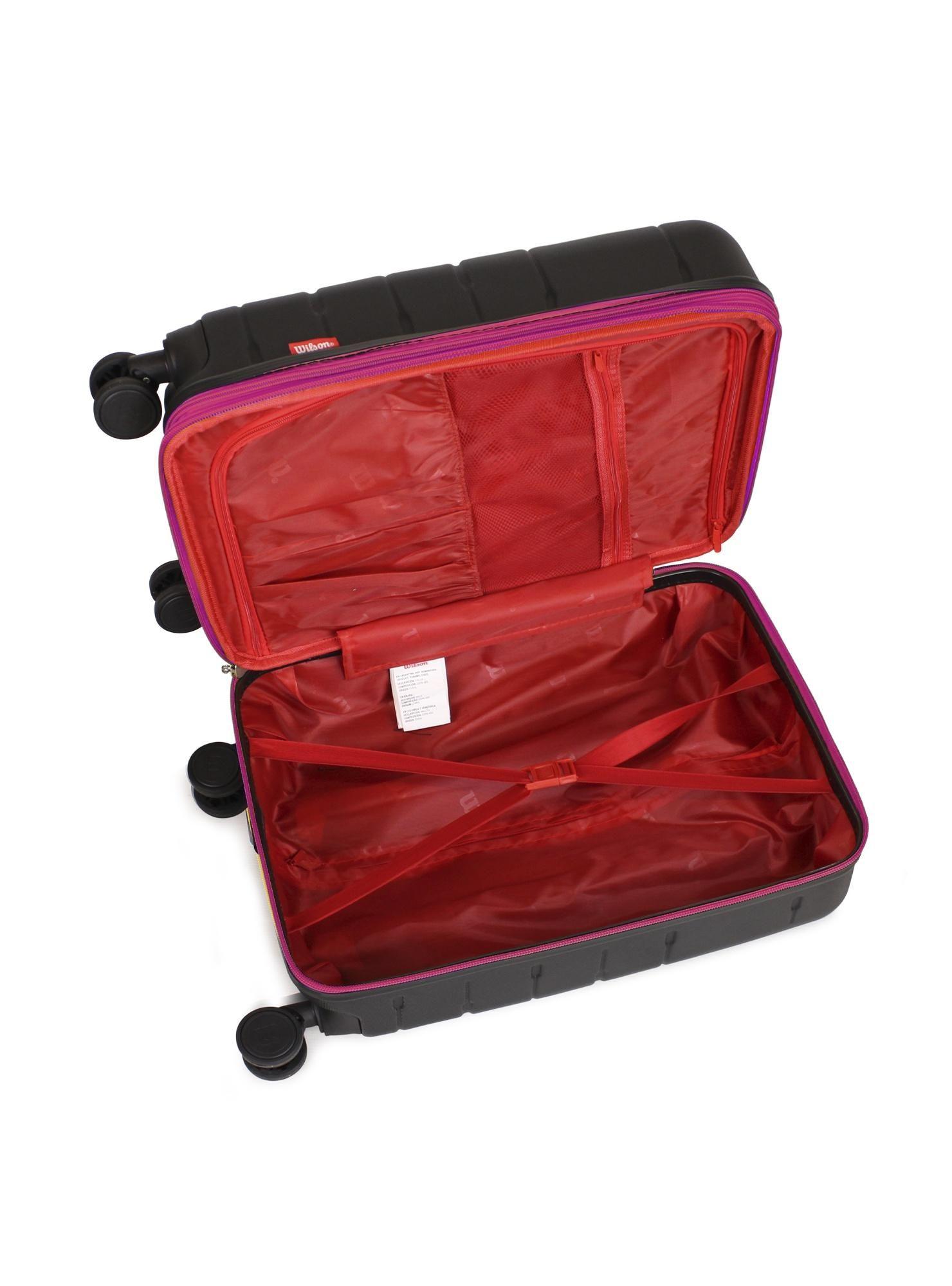 Maleta cabina S Madison Negro-Fucsia-3