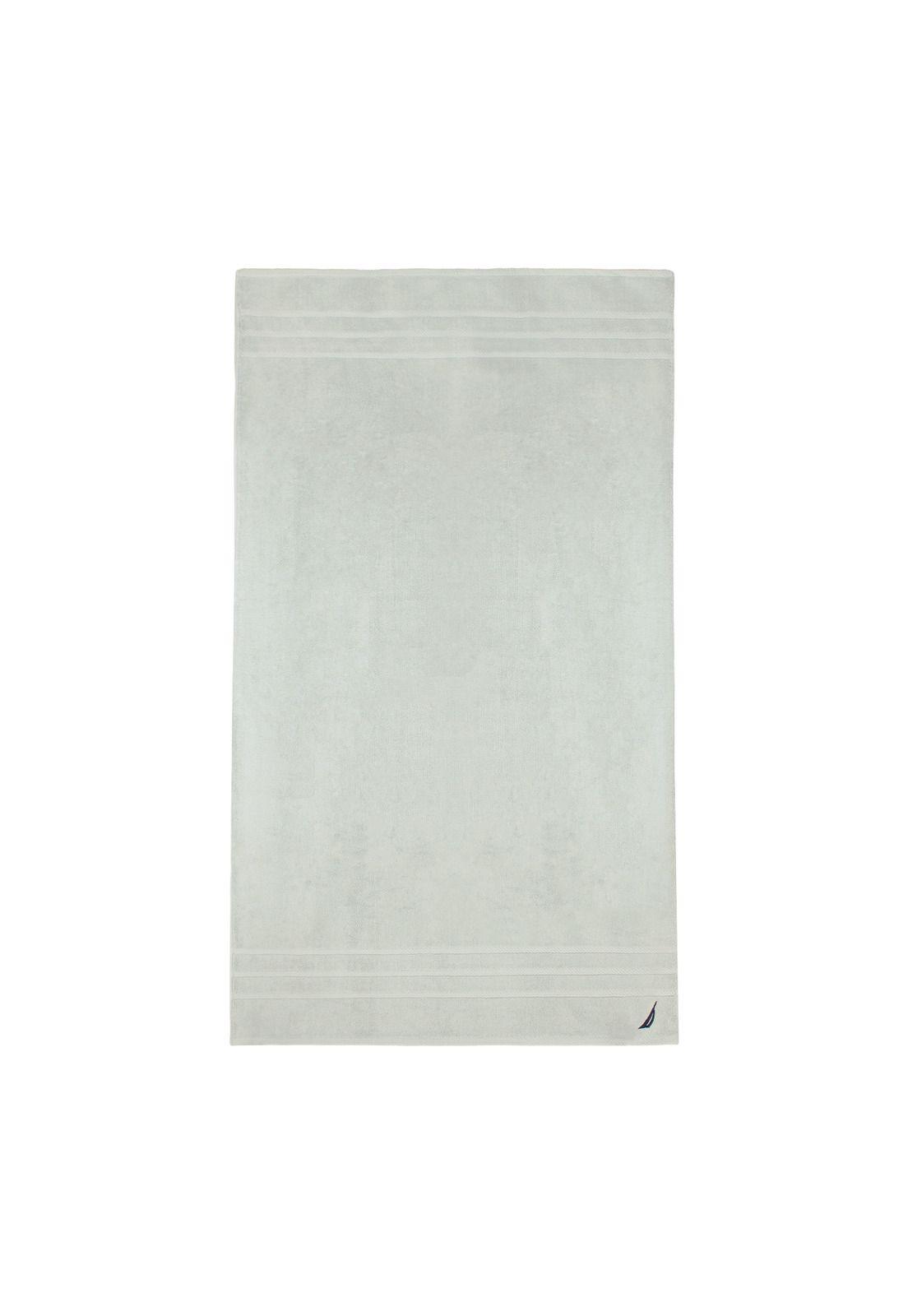 Set 4 Toallas Nautica SIGNATURE Cara+mano+cuerpo+piso 100% algodón gris claro-5