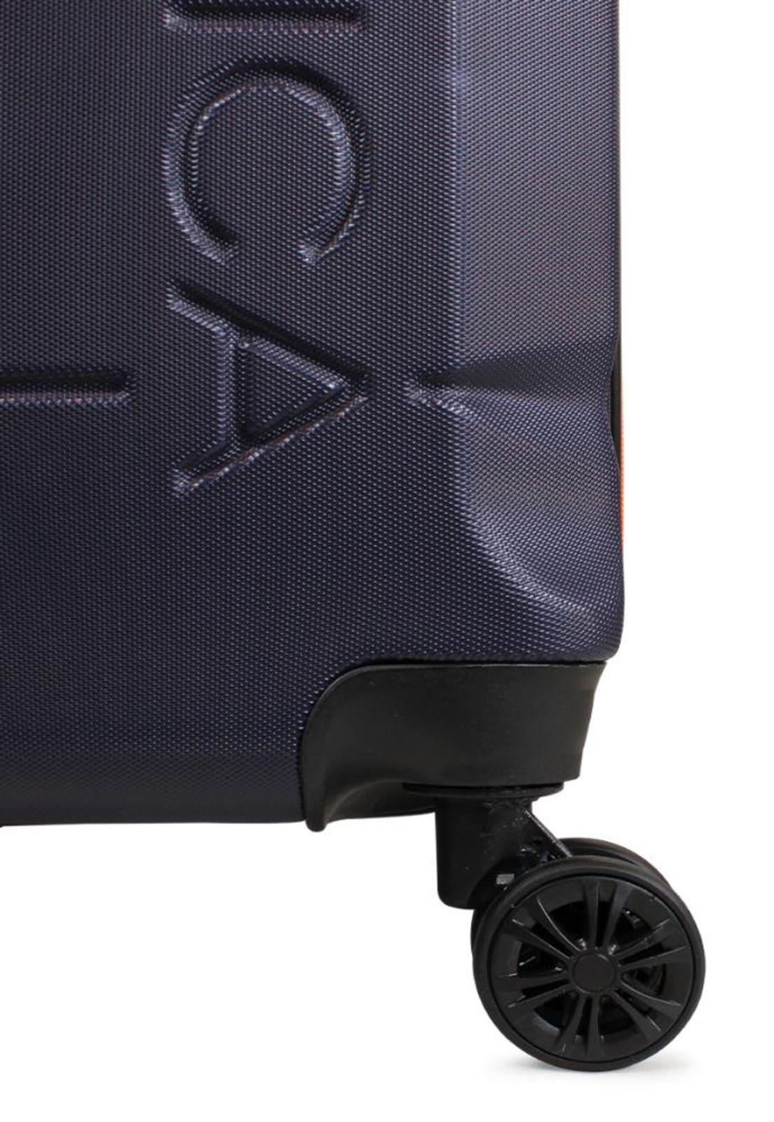 Pack 2 maletas Mediana 18kg + grande 23 kg Marine azul Nautica-3