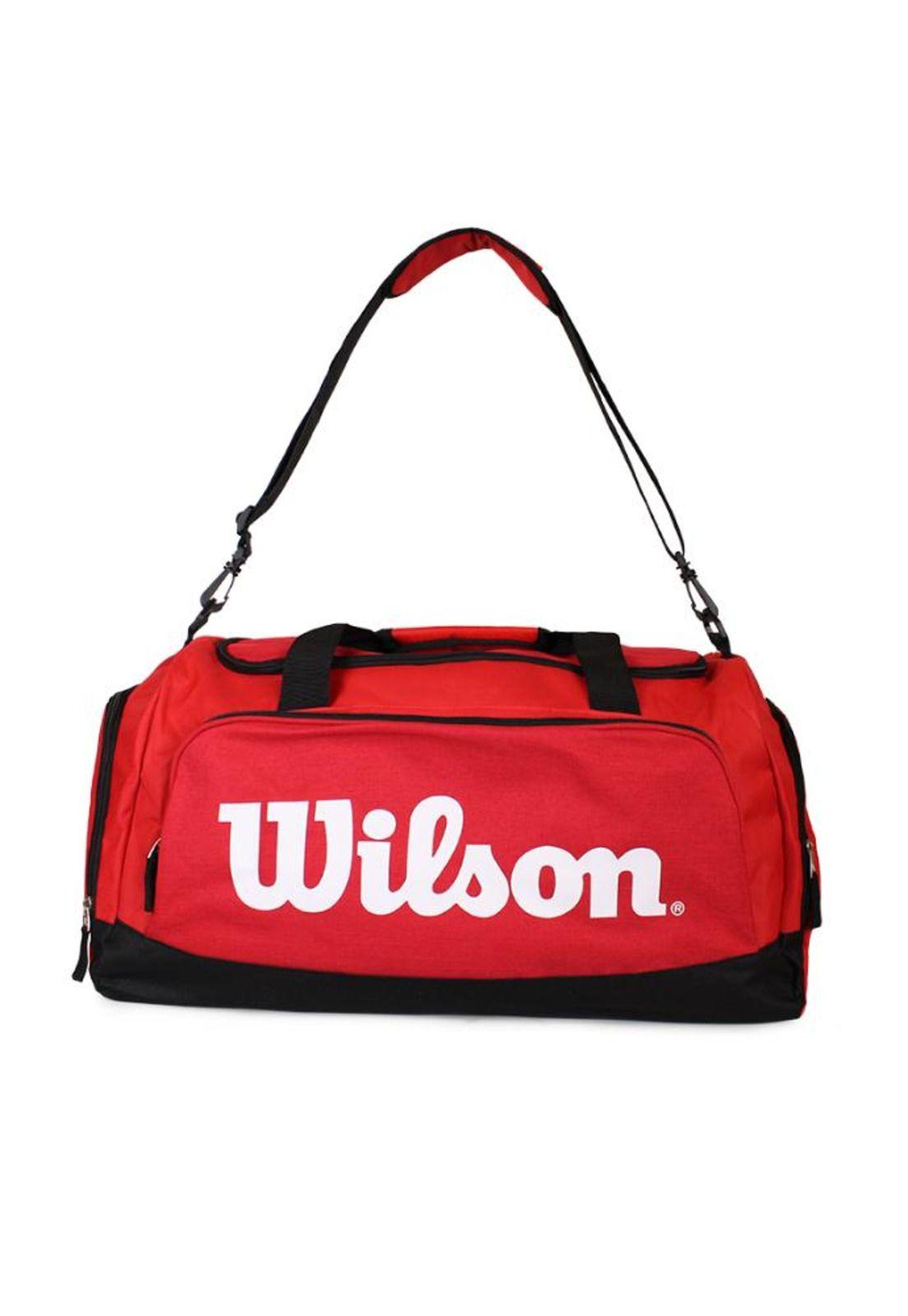 Bolso deportivo Luton rojo Wilson-3