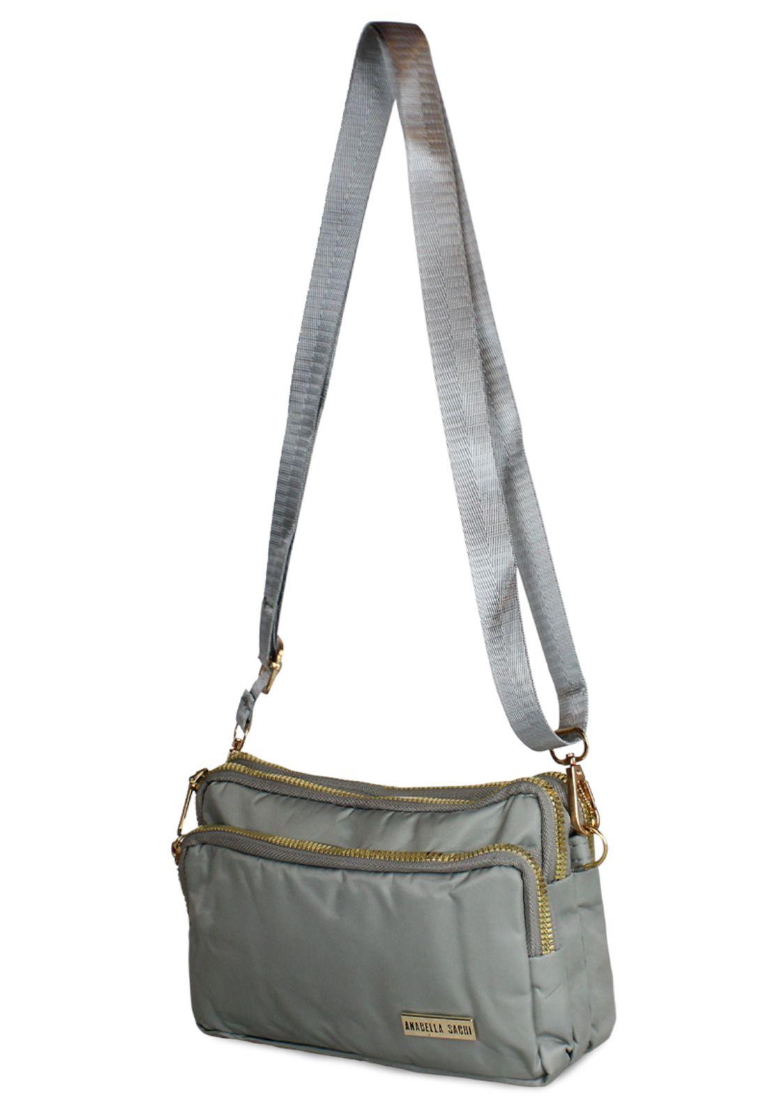 Cartera bandolera Kim gris Anabella Sachi-2