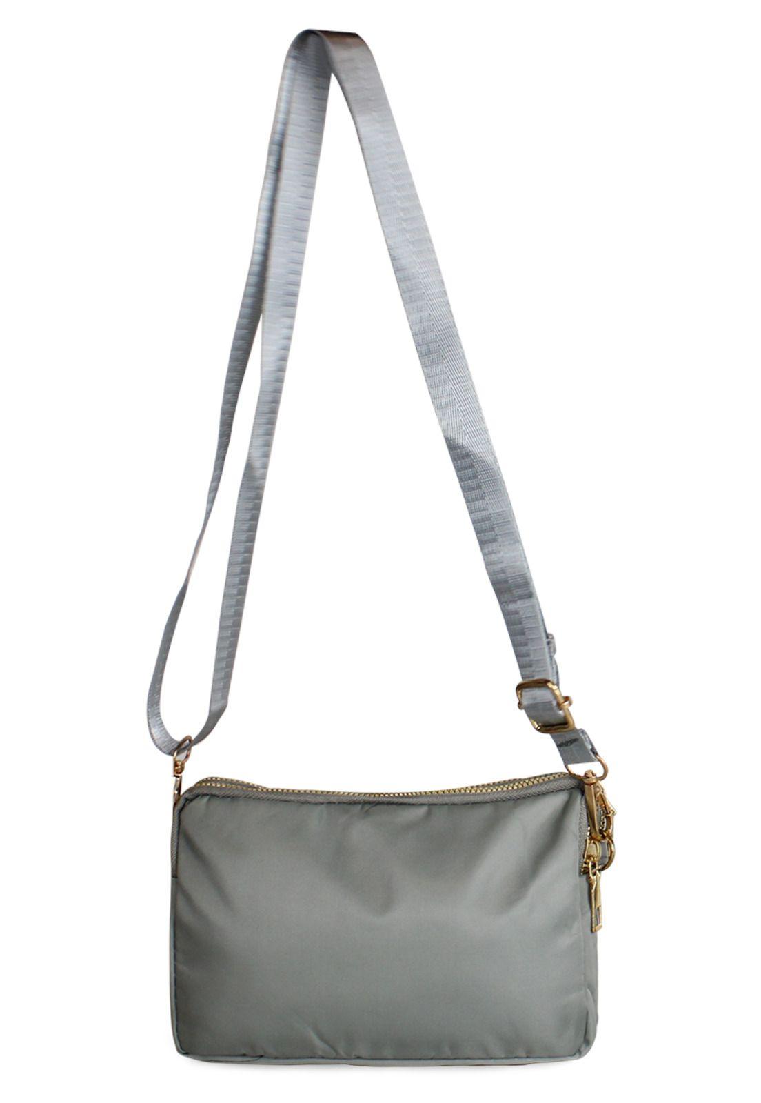 Cartera bandolera Kim gris Anabella Sachi-3