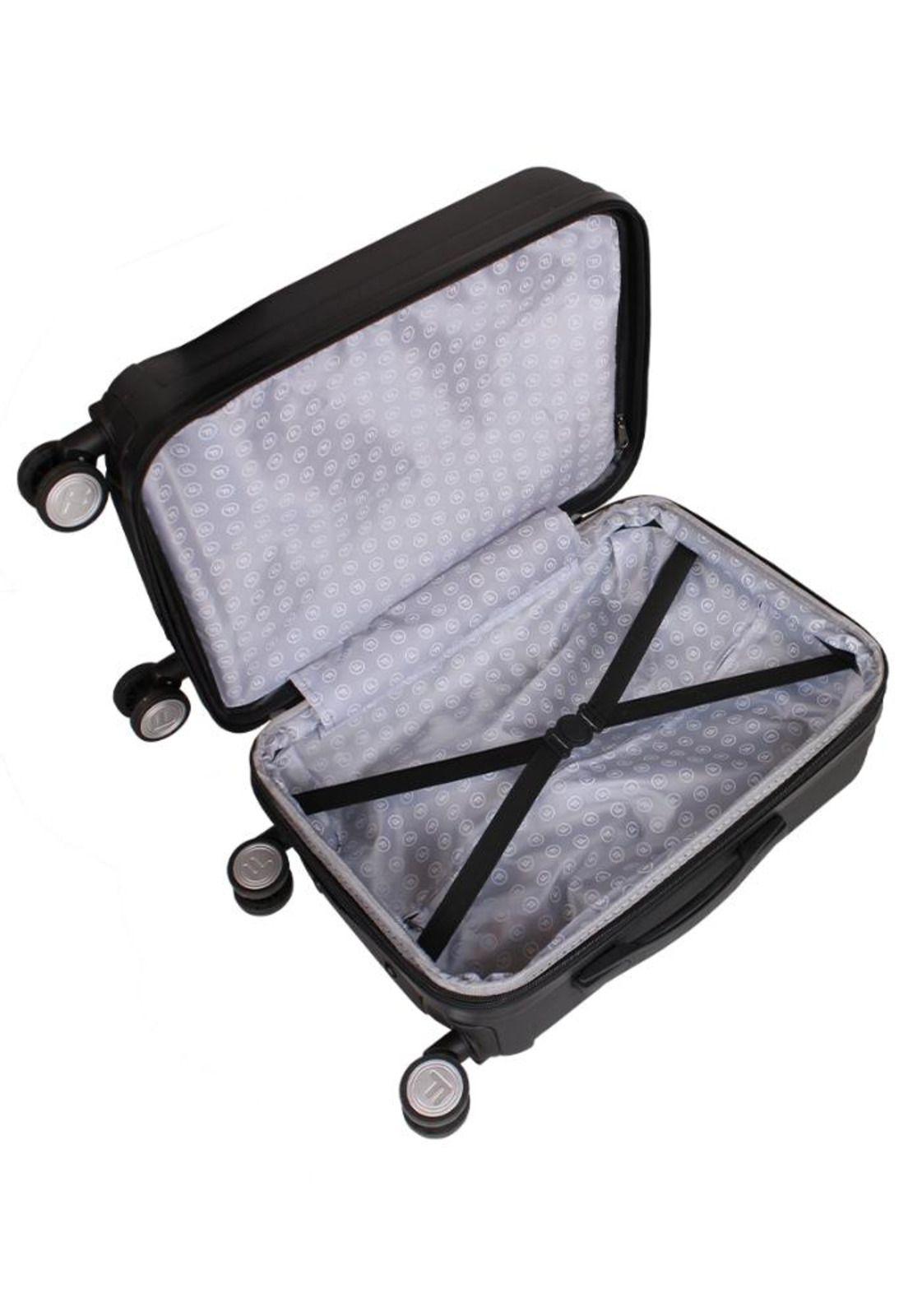 Maleta Flip de cabina con usb negra F la Maleta de Chile-2