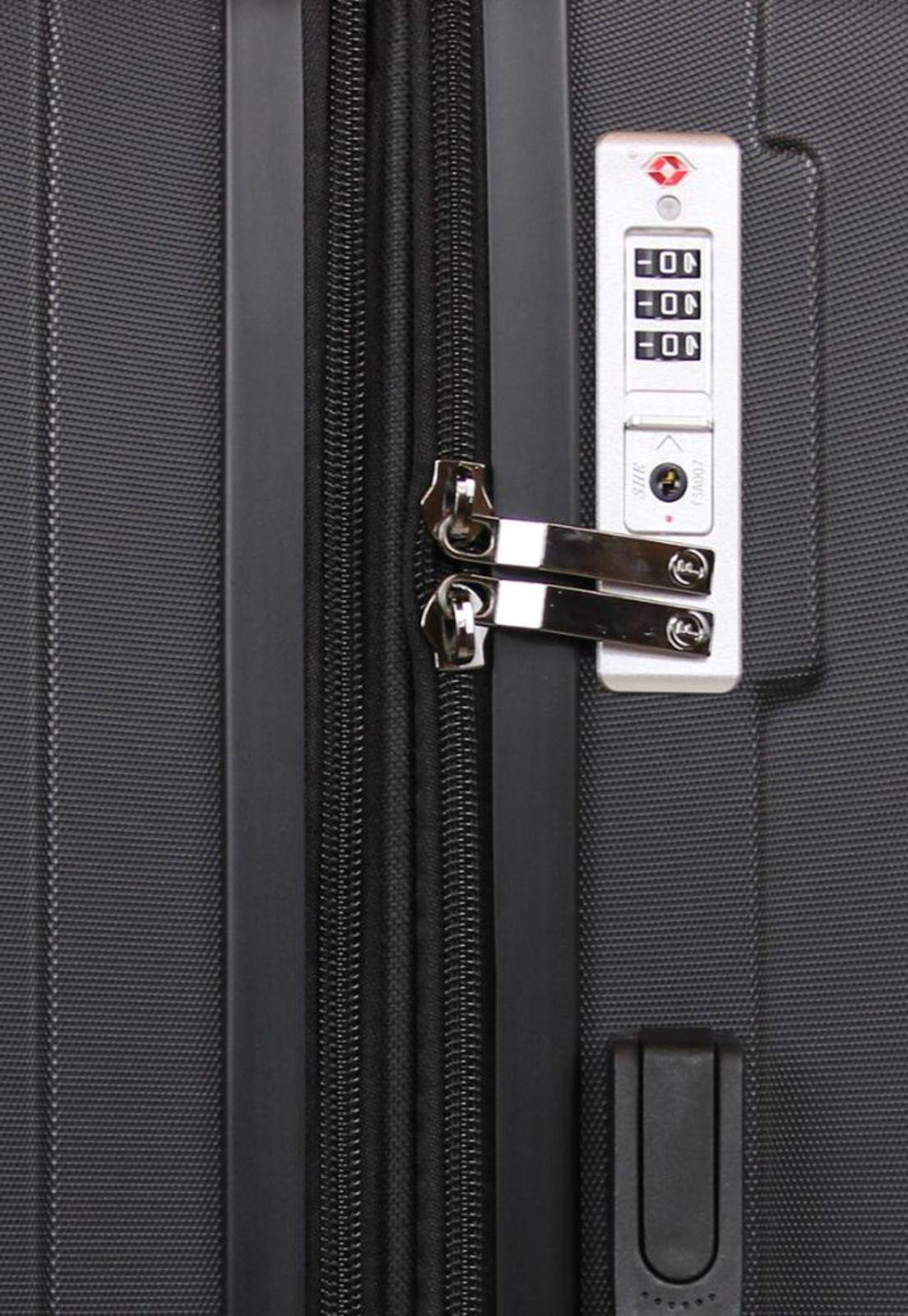 Maleta Flip de cabina con usb negra F la Maleta de Chile-4