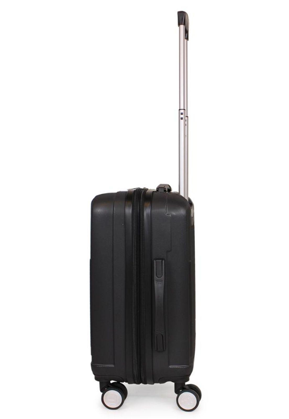 Maleta Flip de cabina con usb negra F la Maleta de Chile-9