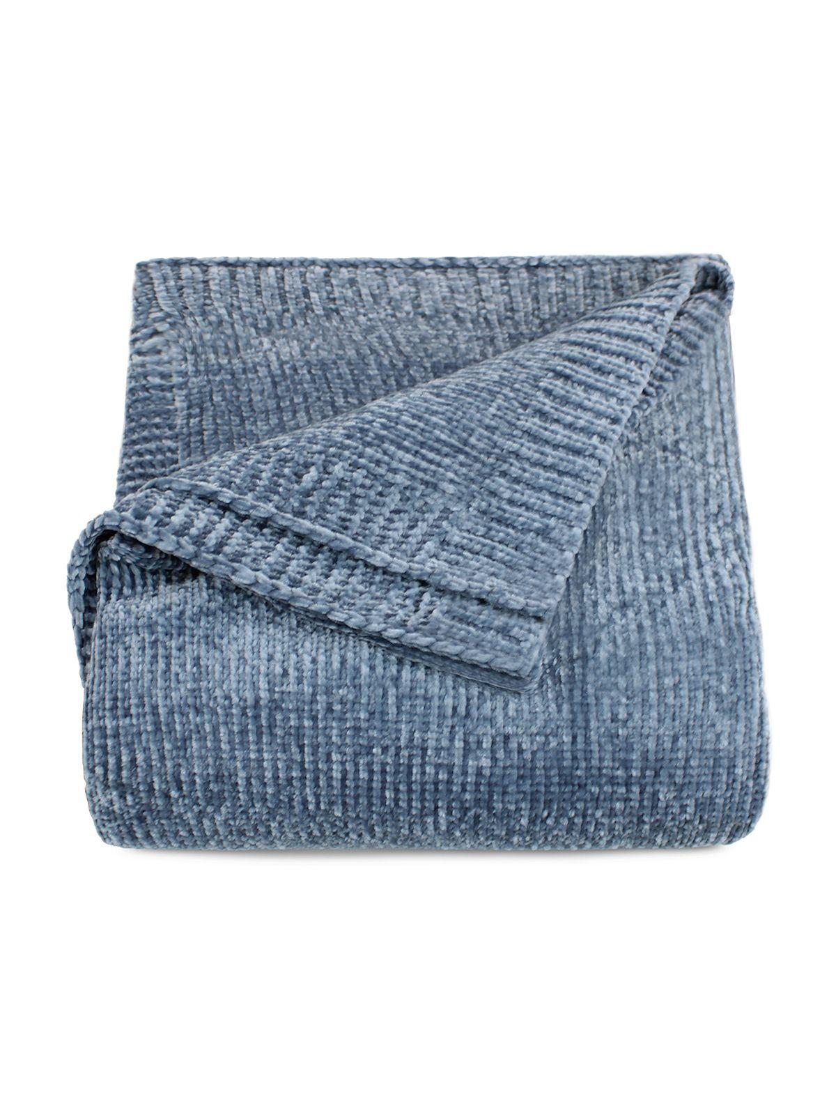 Manta de Cama Nautica Home Shiny suavidad de lujo 127x152cm azul-3