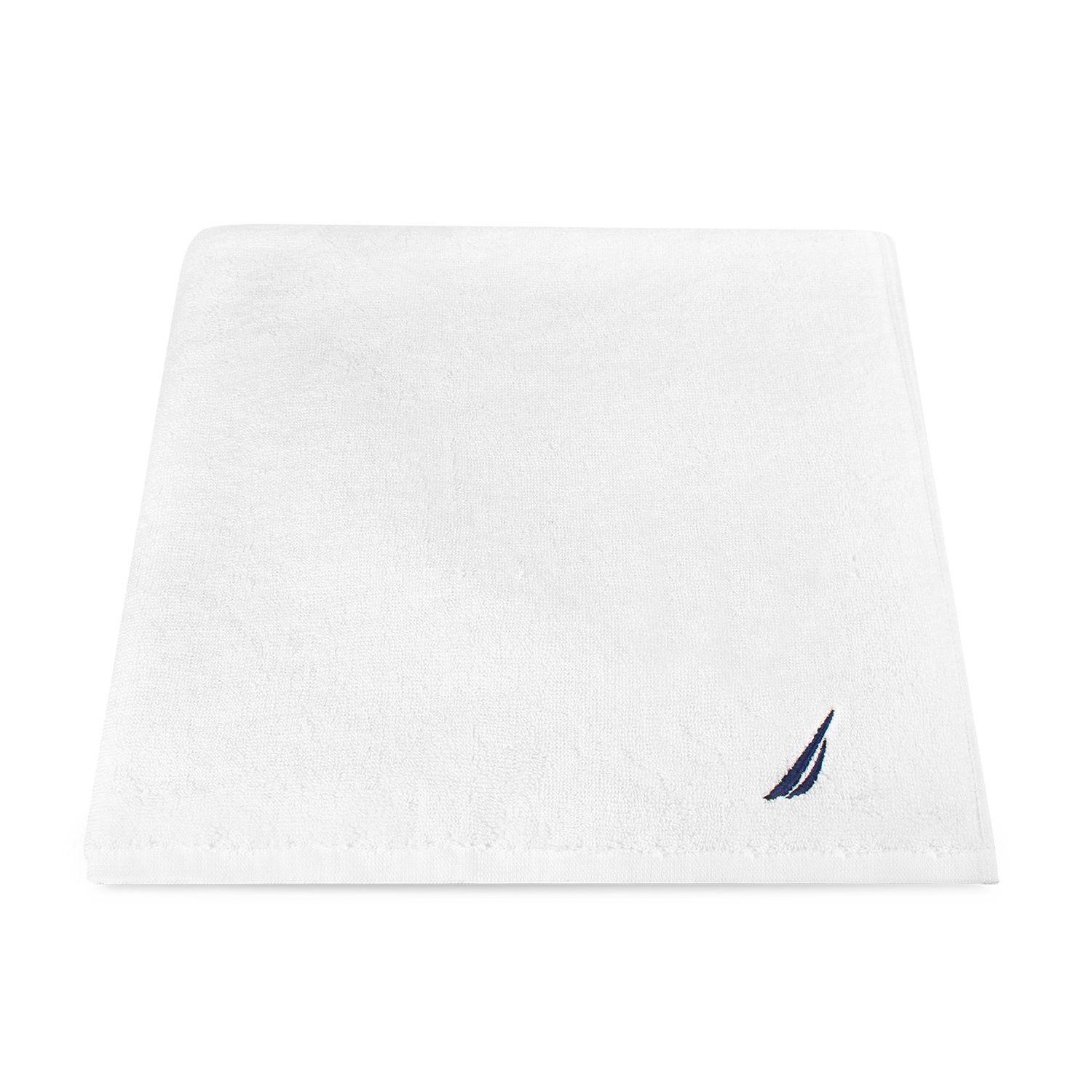 Toalla de Baño Cuerpo Nautica Home 100% algodón alta calidad 76x152cm blanca-5