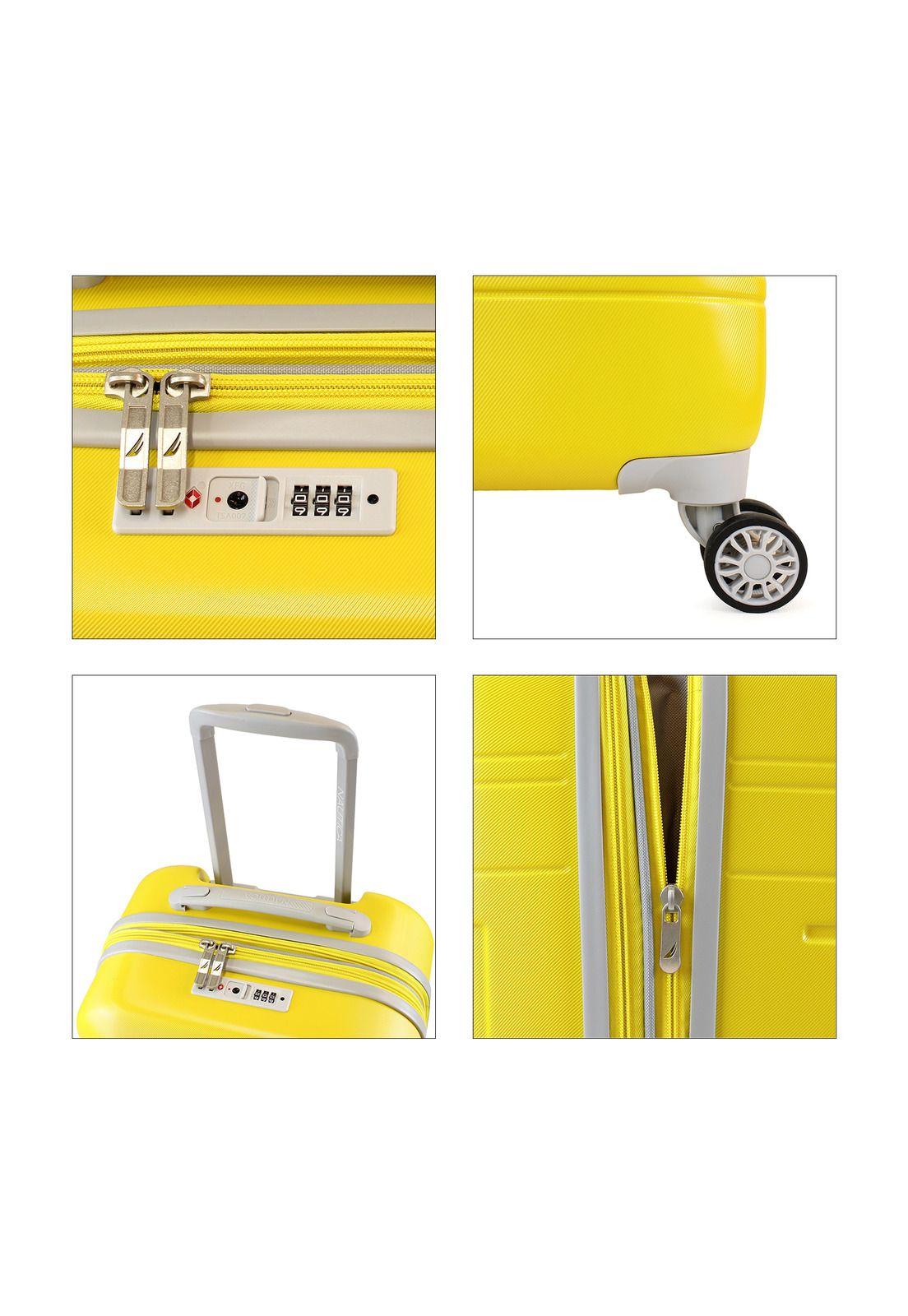 Pack 2 maletas  S+M Nautica Palermo 10k y 20k amarillo-2