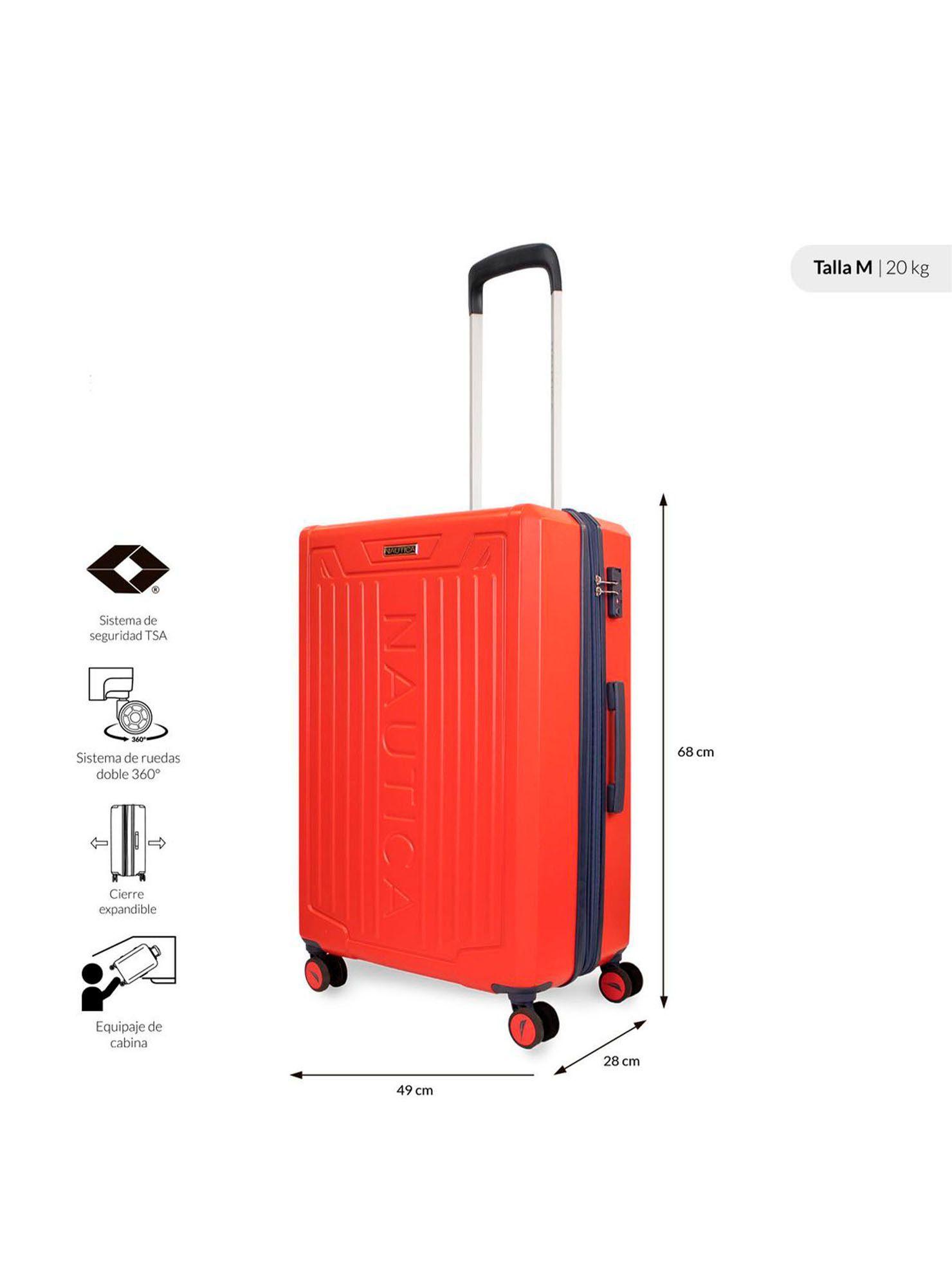 Set 3 Maletas Copper Nautica S+M+L Cabina 10k Mediana 20k y Grande 23k naranja-4