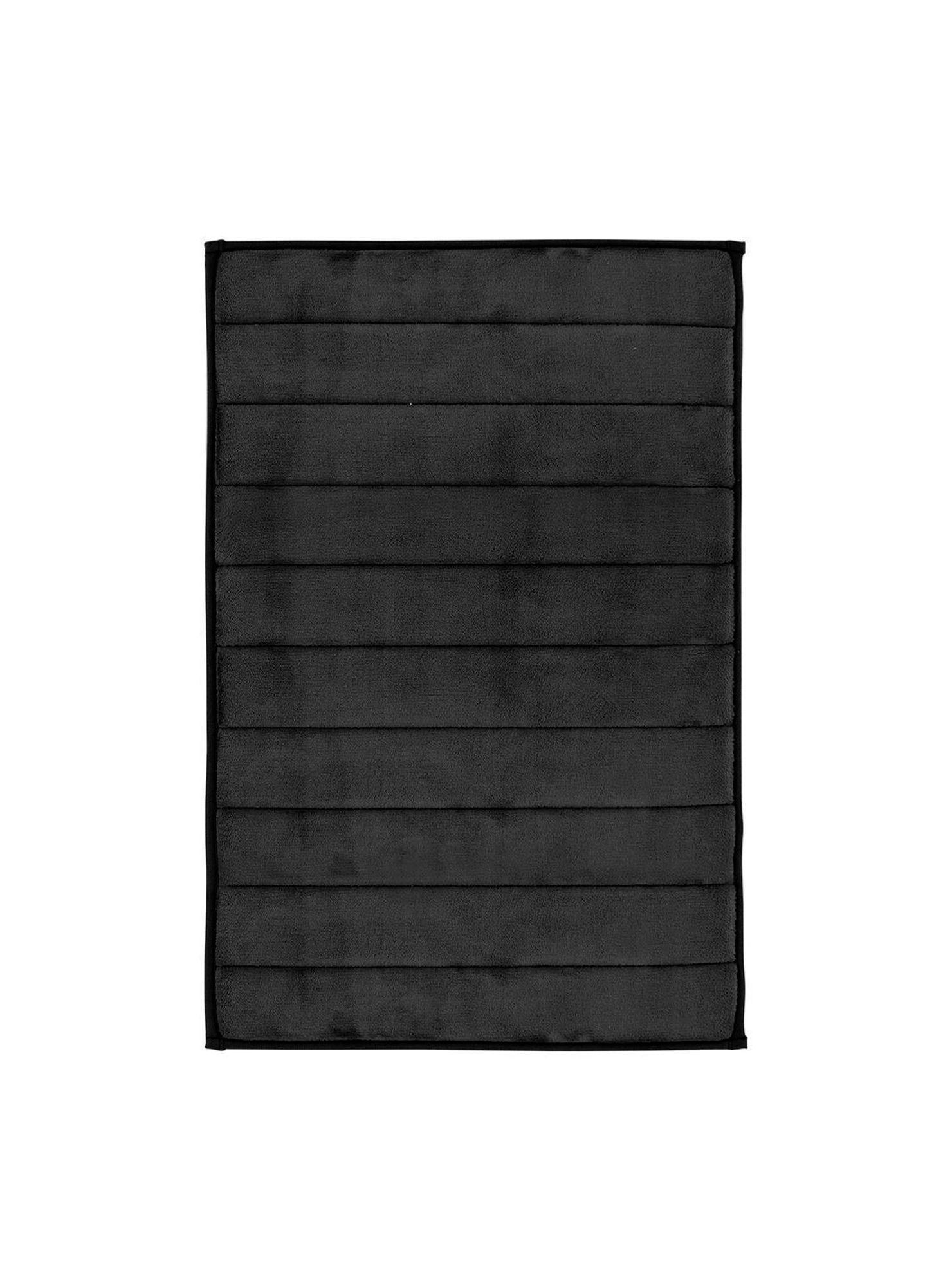 Alfombra de baño Nautica Home 50x80cm coralina ultra suave negro-3