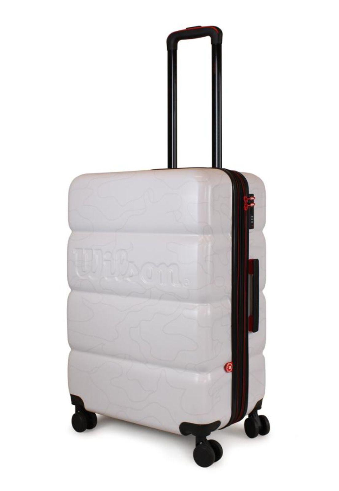 Maleta M Puffa mediana 20kg Blanca Wilson-5