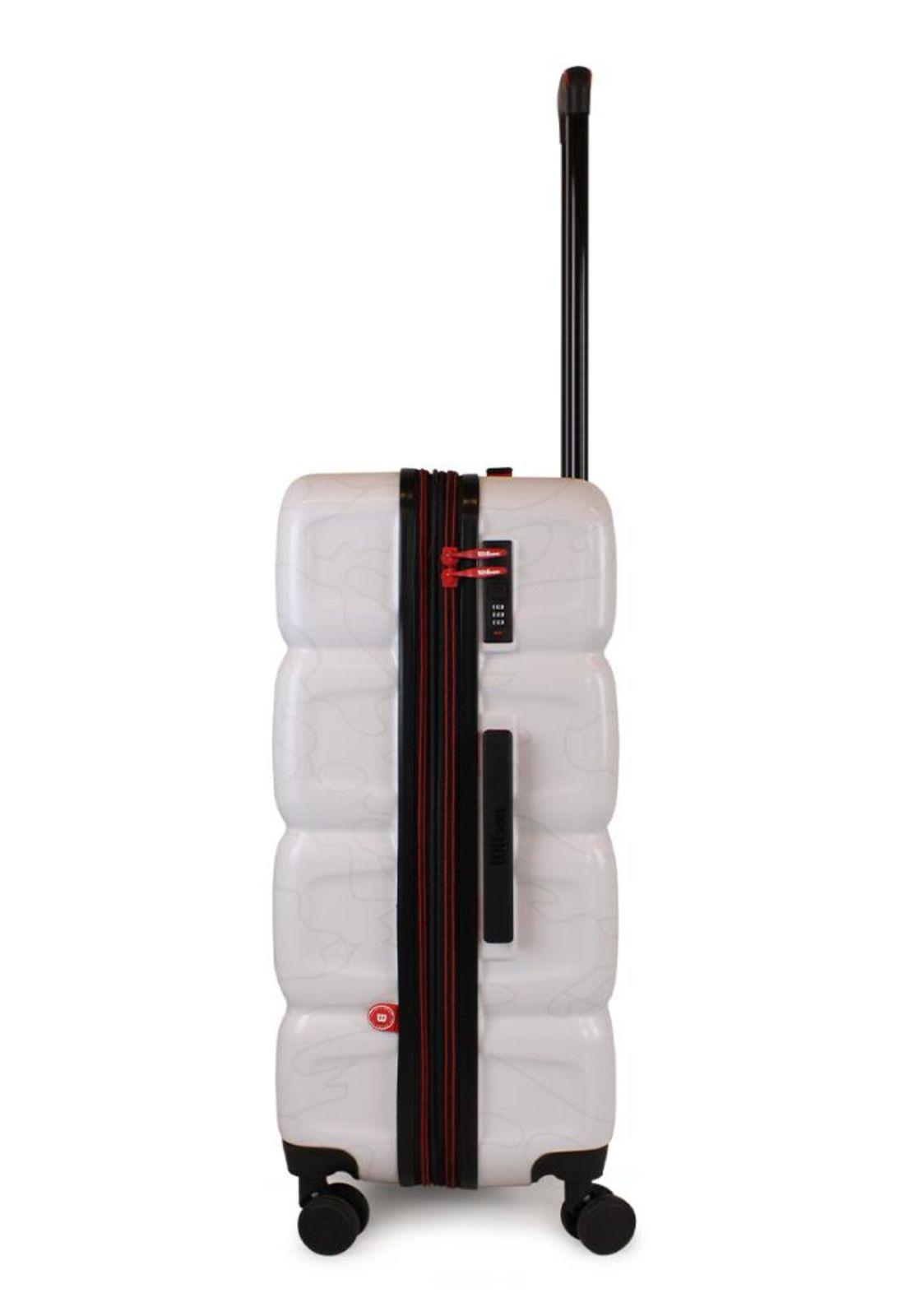 Maleta M Puffa mediana 20kg Blanca Wilson-6
