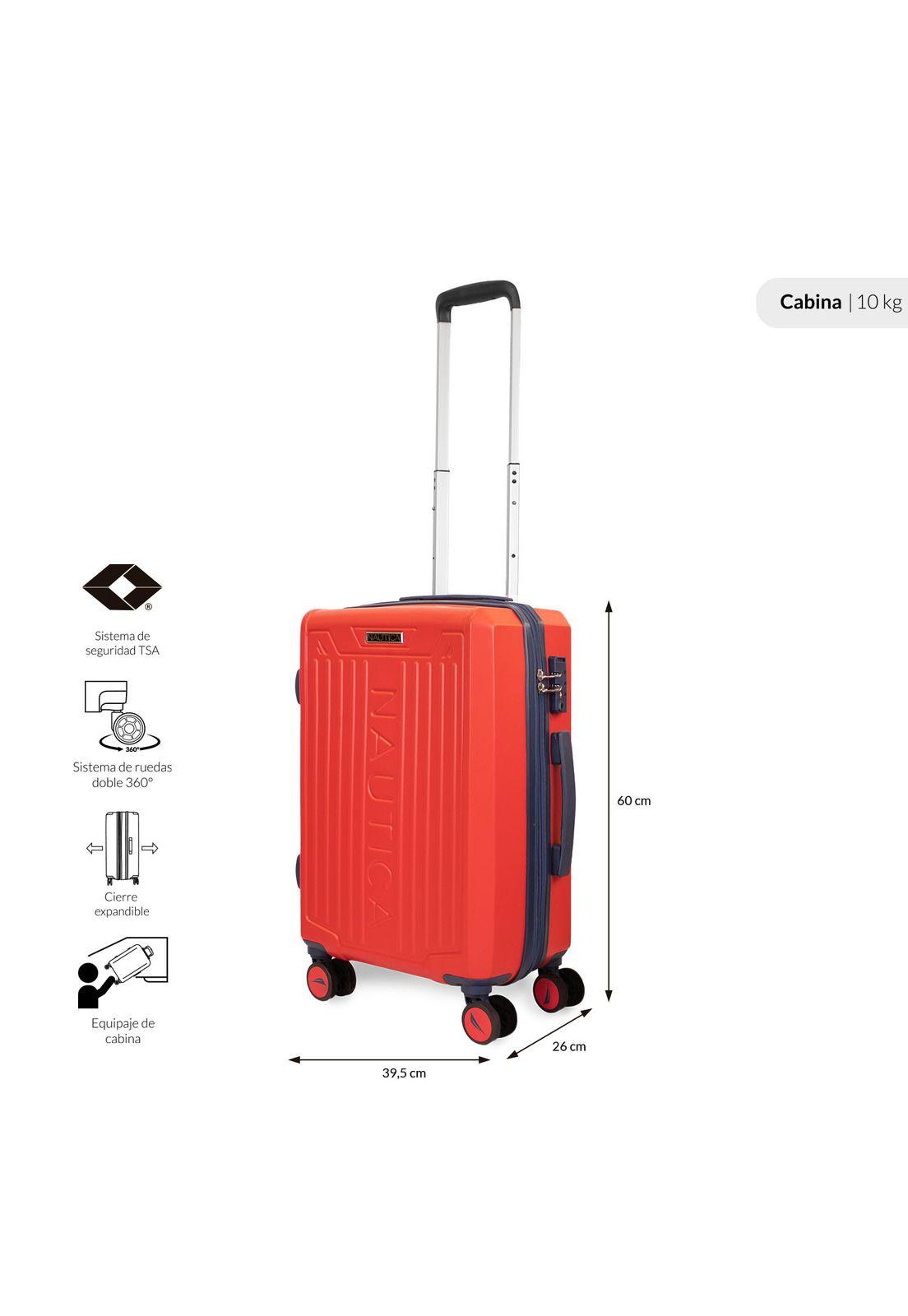Pack 2 maletas Copper Nautica cabina 10k y mediana 20k naranja-2