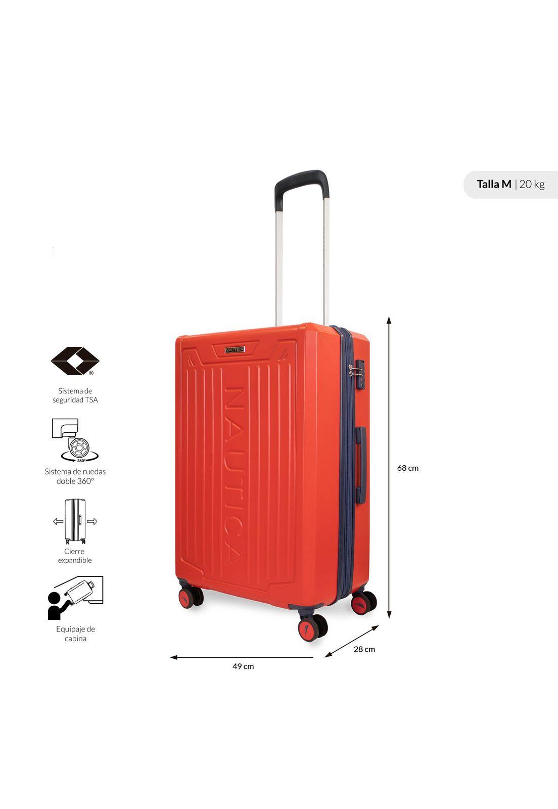 Pack 2 maletas Copper Nautica cabina 10k y mediana 20k naranja-3