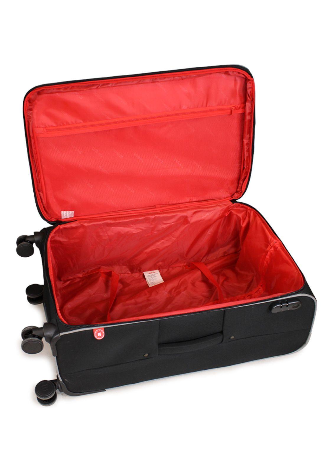 Maleta blanda de tela Wilson S cabina 10k Sporting negra-1