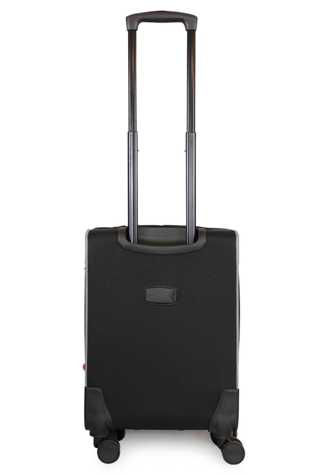 Maleta blanda de tela Wilson S cabina 10k Sporting negra-8