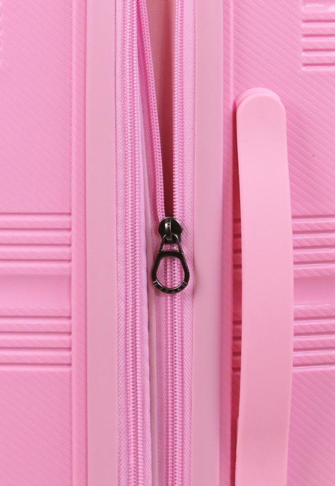 Maleta de cabina con usb CHIC rosada F la Maleta de Chile-3
