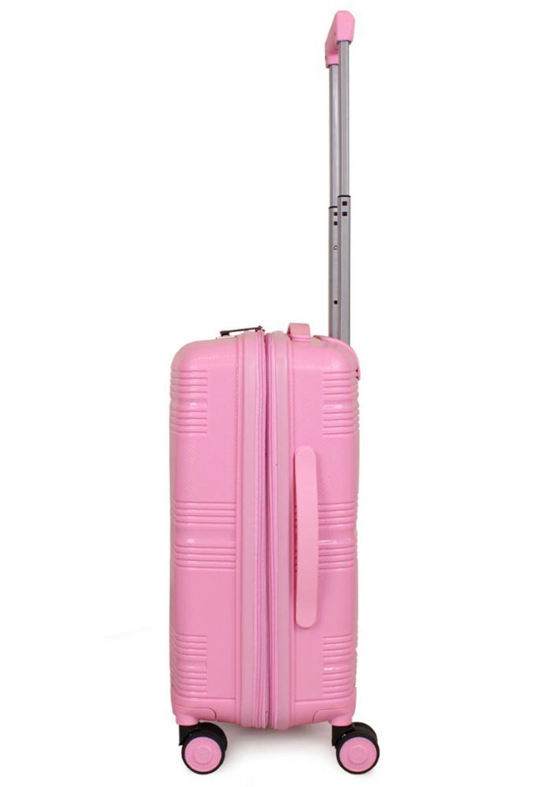 Maleta de cabina con usb CHIC rosada F la Maleta de Chile-6