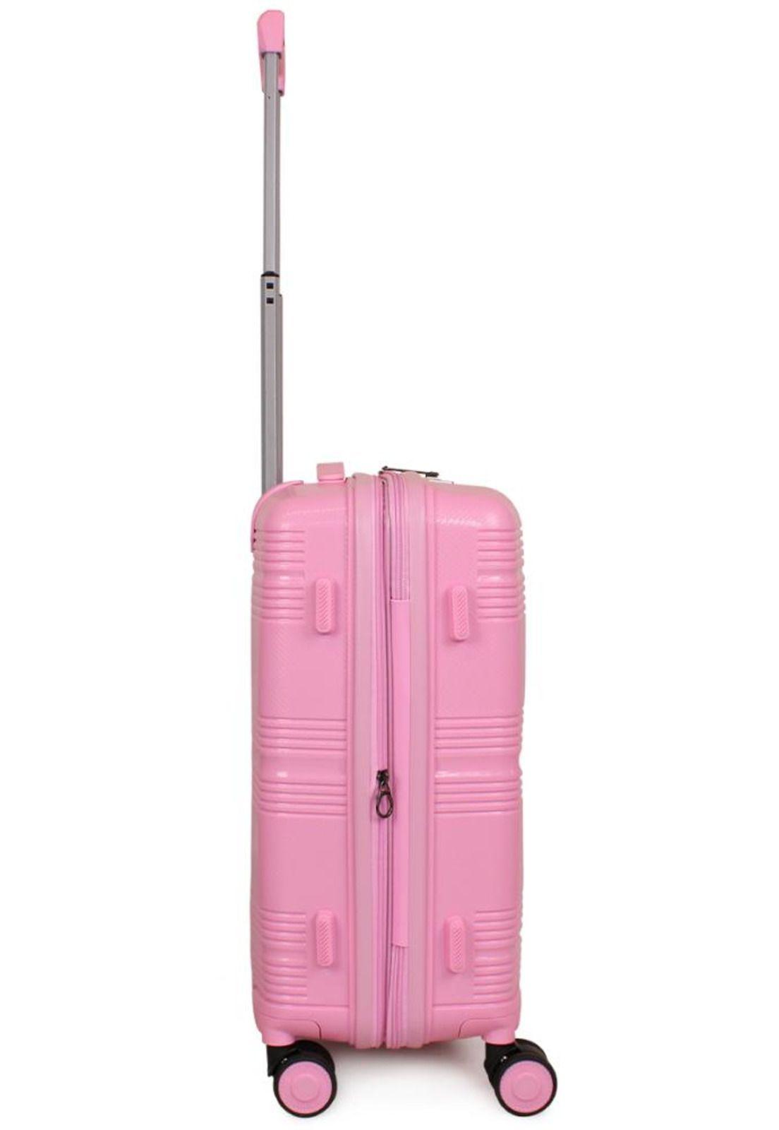 Maleta de cabina con usb CHIC rosada F la Maleta de Chile-7
