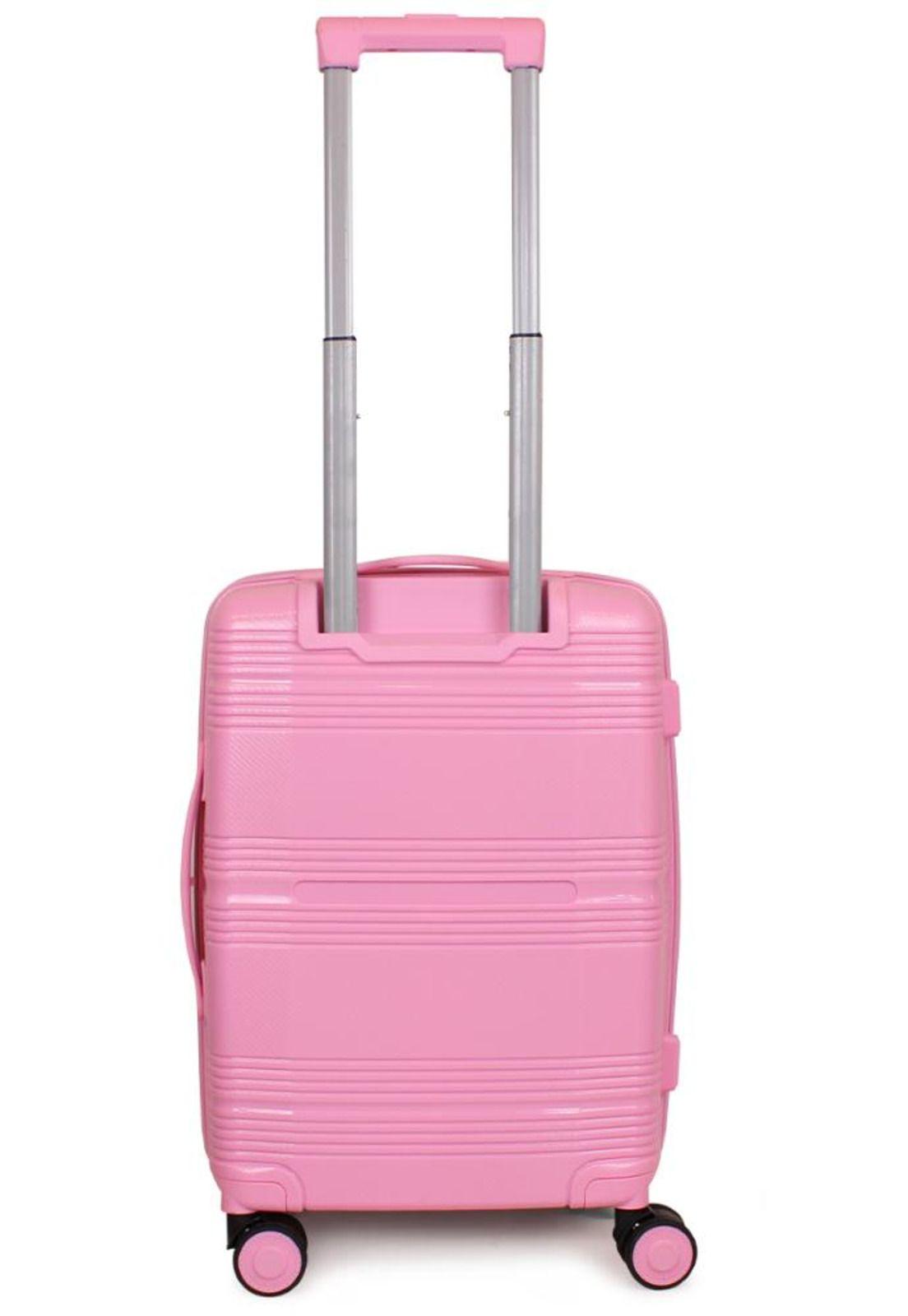 Maleta de cabina con usb CHIC rosada F la Maleta de Chile-9