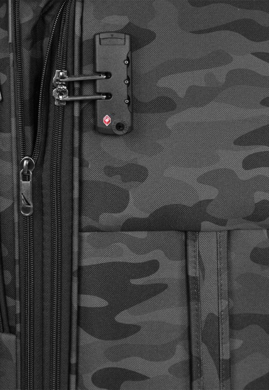 Set 3 maletas blandas de tela Barham S+M+L negra Nautica-3