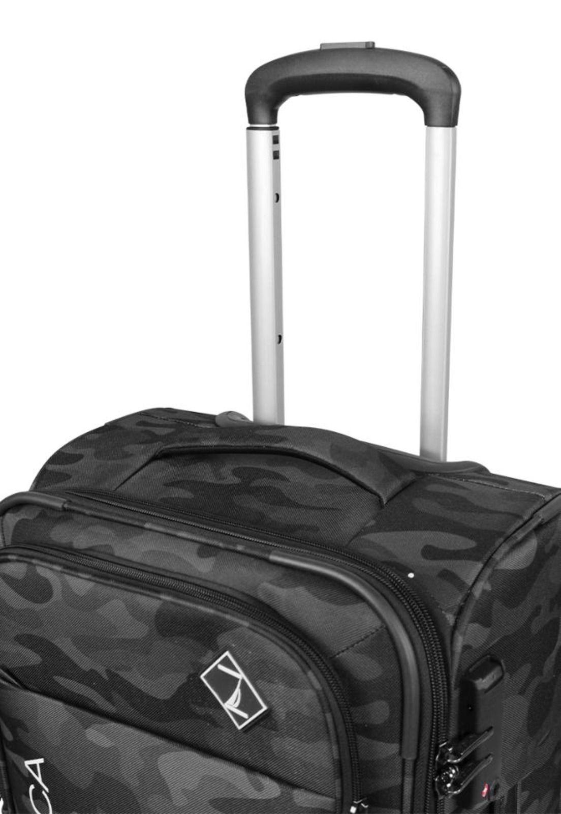 Set 3 maletas blandas de tela Barham S+M+L negra Nautica-4