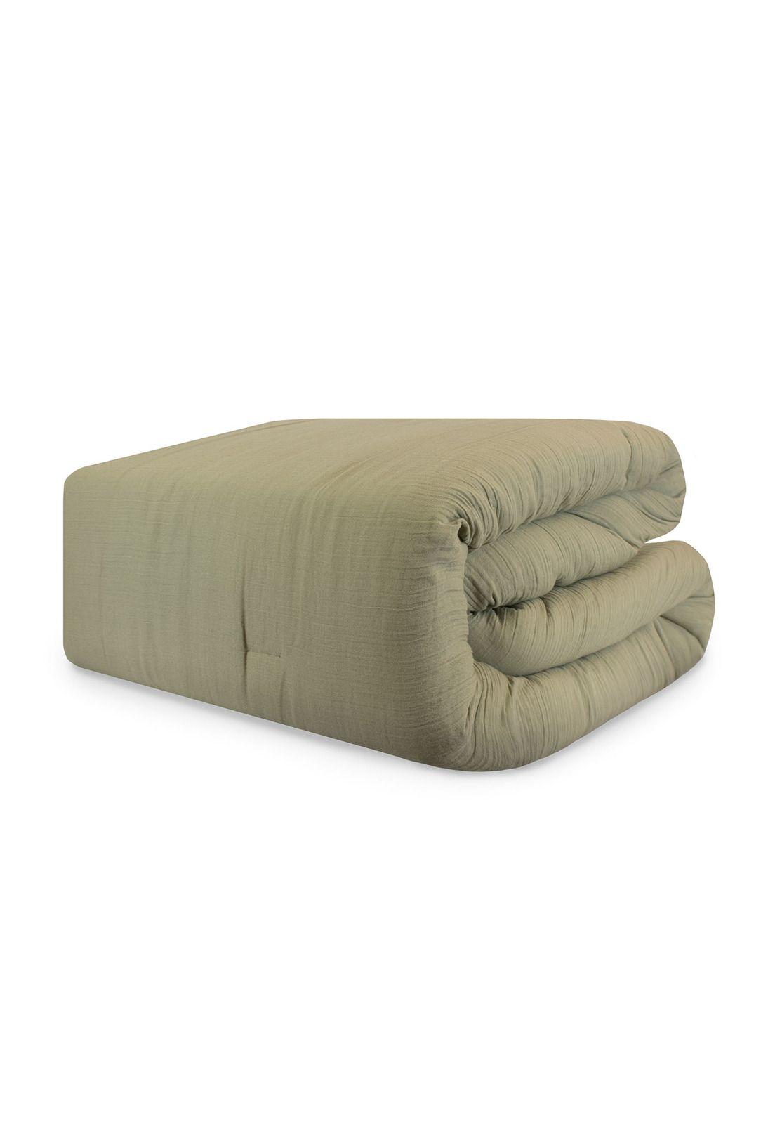 Cubrecama King Nautica Home Reversible Verde + Fundas-2