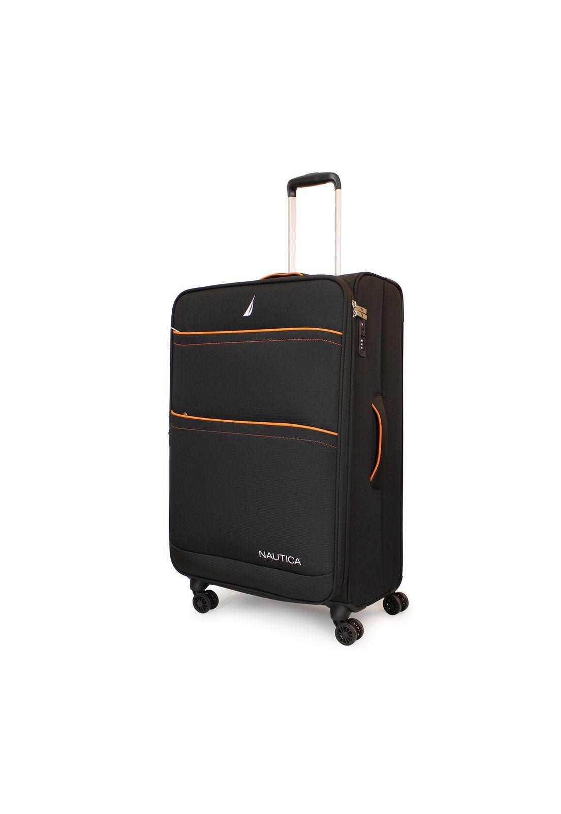 Pack 2 maletas blandas de tela M+L Nautica Lisboa 20k y 23k negra-4