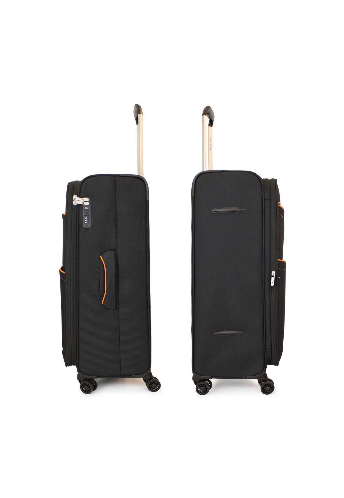 Pack 2 maletas blandas de tela M+L Nautica Lisboa 20k y 23k negra-5