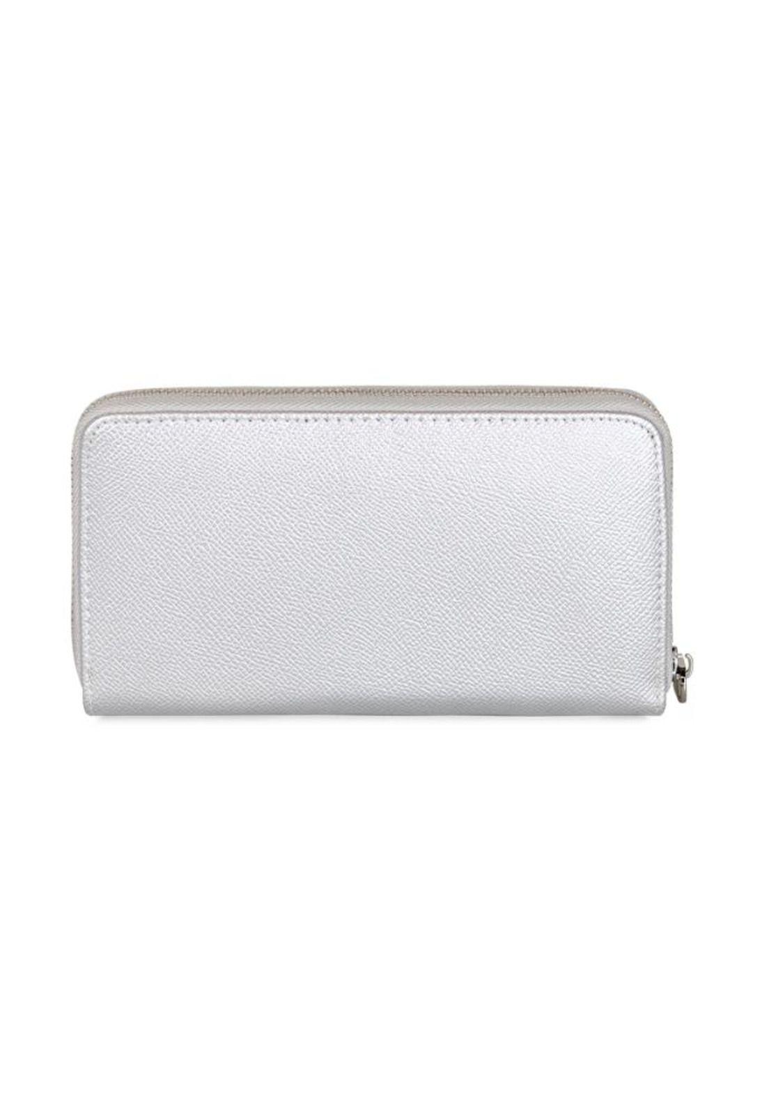 Billetera mujer Bessie plateada Kenneth Cole-2