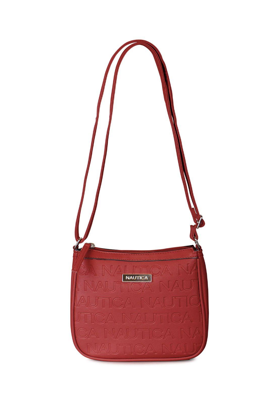 Pack de 4 Nautica Mochila + bandolera + Cartera + Bolso tipo cartera rojo-3