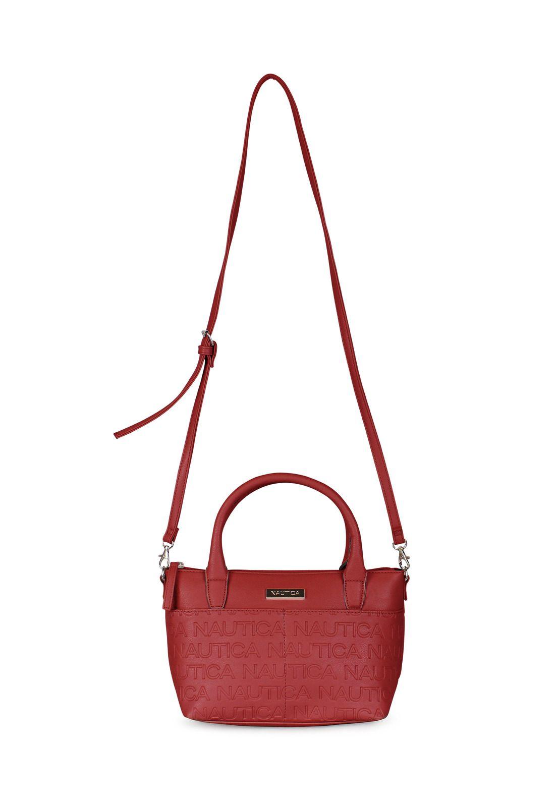 Pack de 4 Nautica Mochila + bandolera + Cartera + Bolso tipo cartera rojo-5