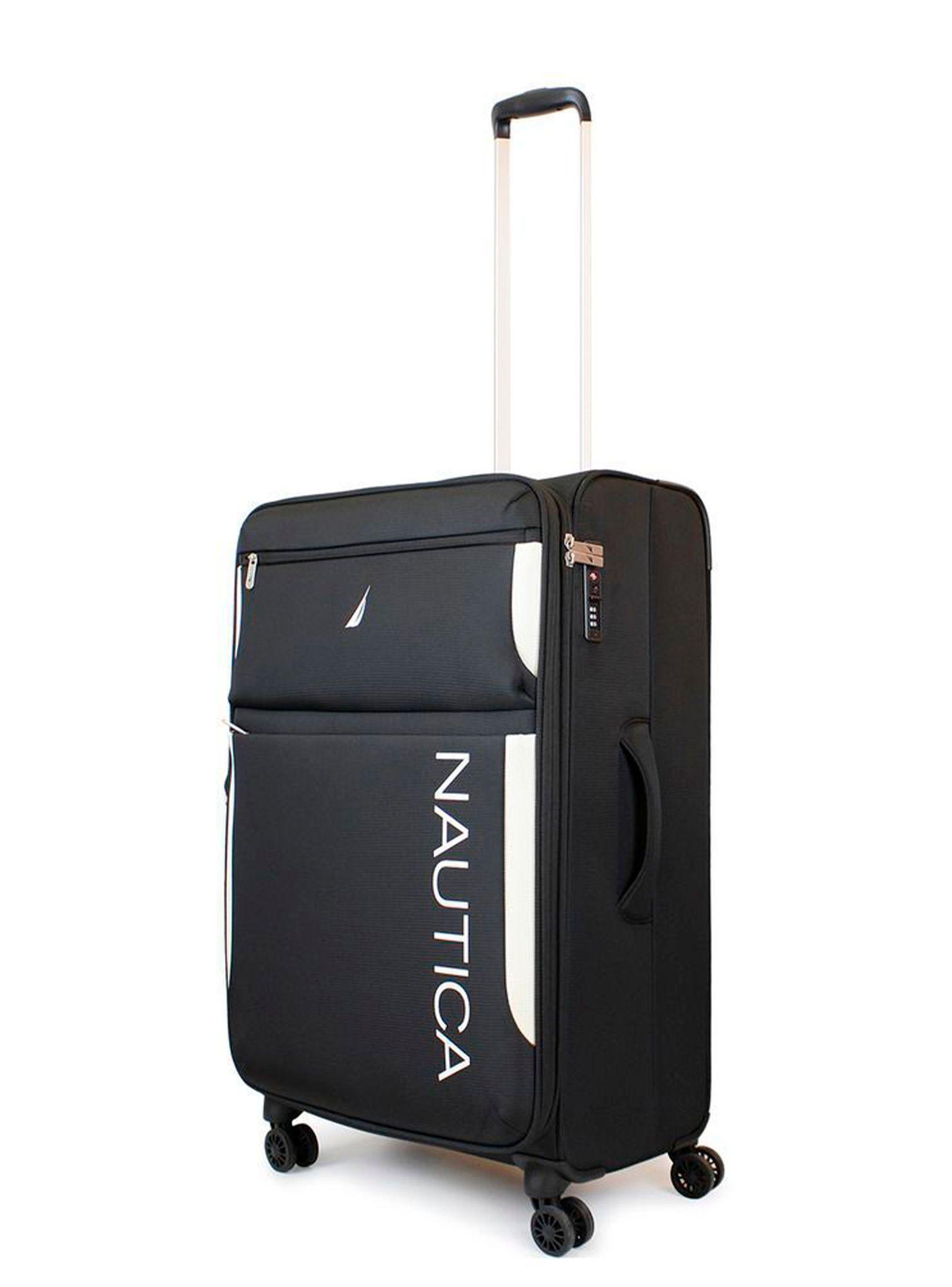 Maleta blanda de tela mediana Nautica Marbella 20kg negra-5