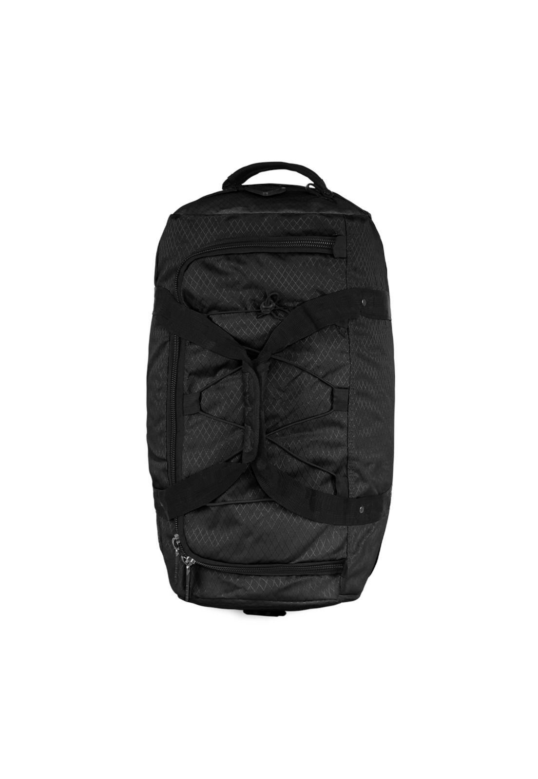 Bolso tipo Mochila con ruedas + Candado Challenger negro-2