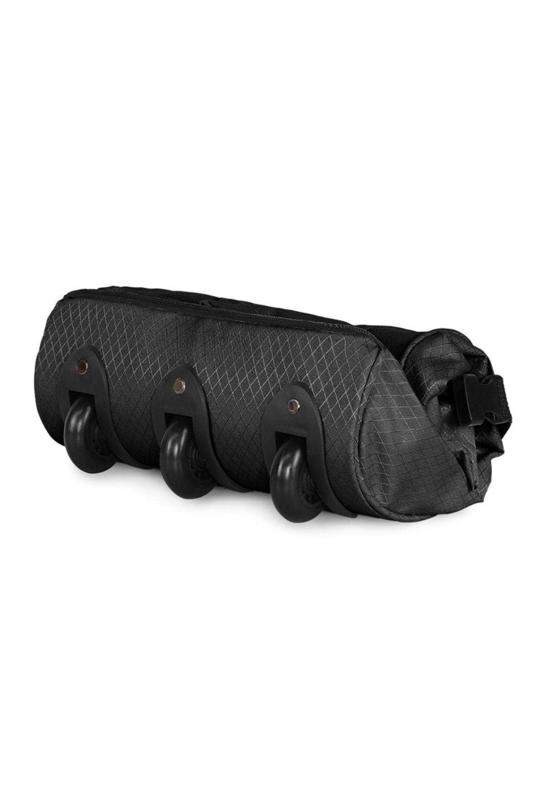 Bolso tipo Mochila con ruedas + Candado Challenger negro-5