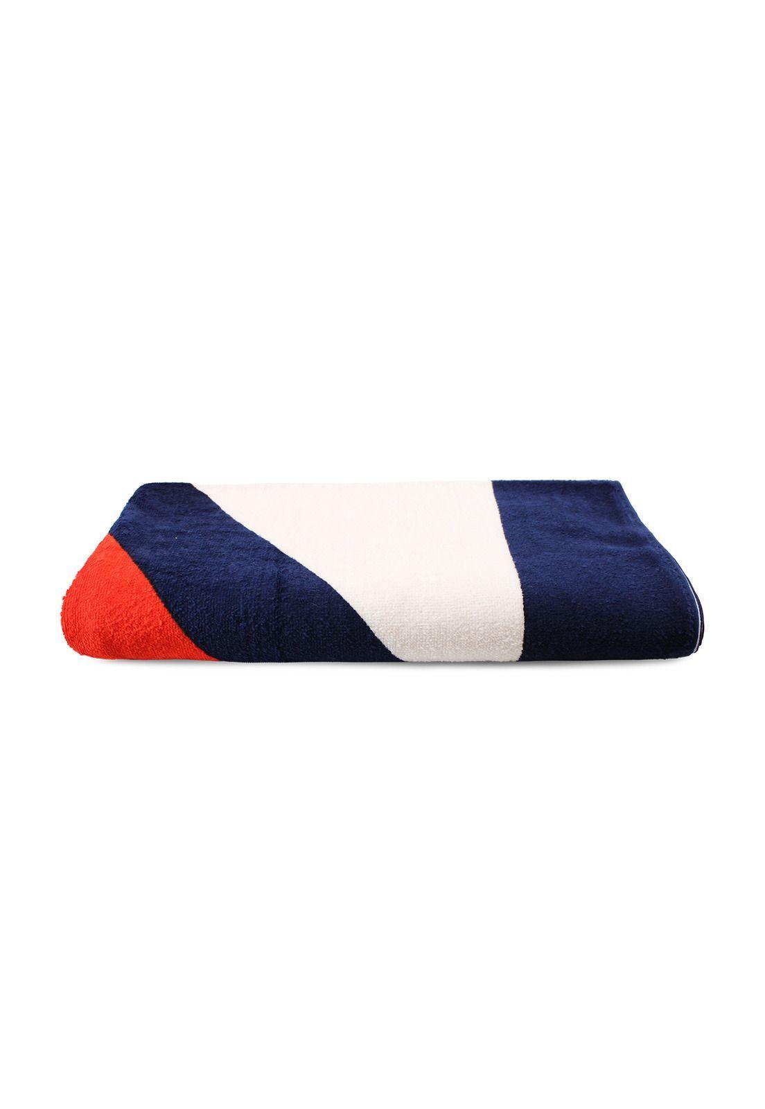 Toalla de playa Nautica Home 100% Algodón 160x80 diseño N tricolor-2