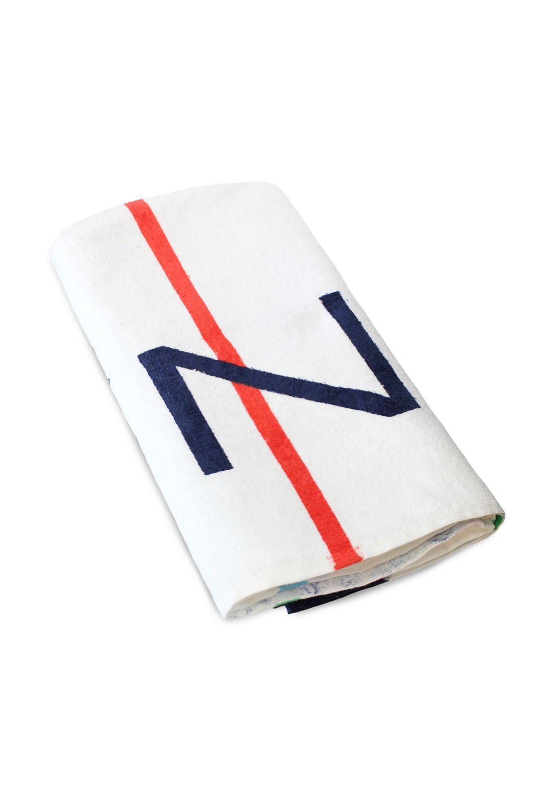 Toalla de playa Nautica Home 100% Algodón 160x80 Lineas multicolores-3