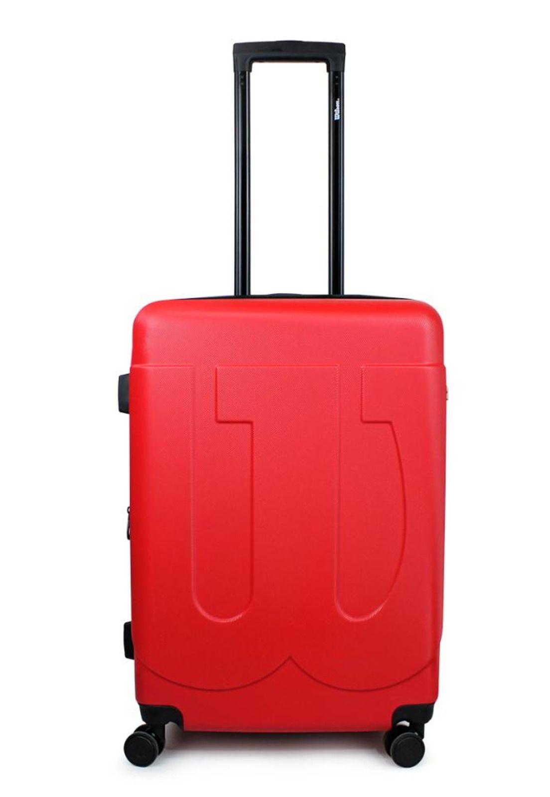 Pack 2 maletas medianas West Coast 18kg M+M rojas Wilson-5