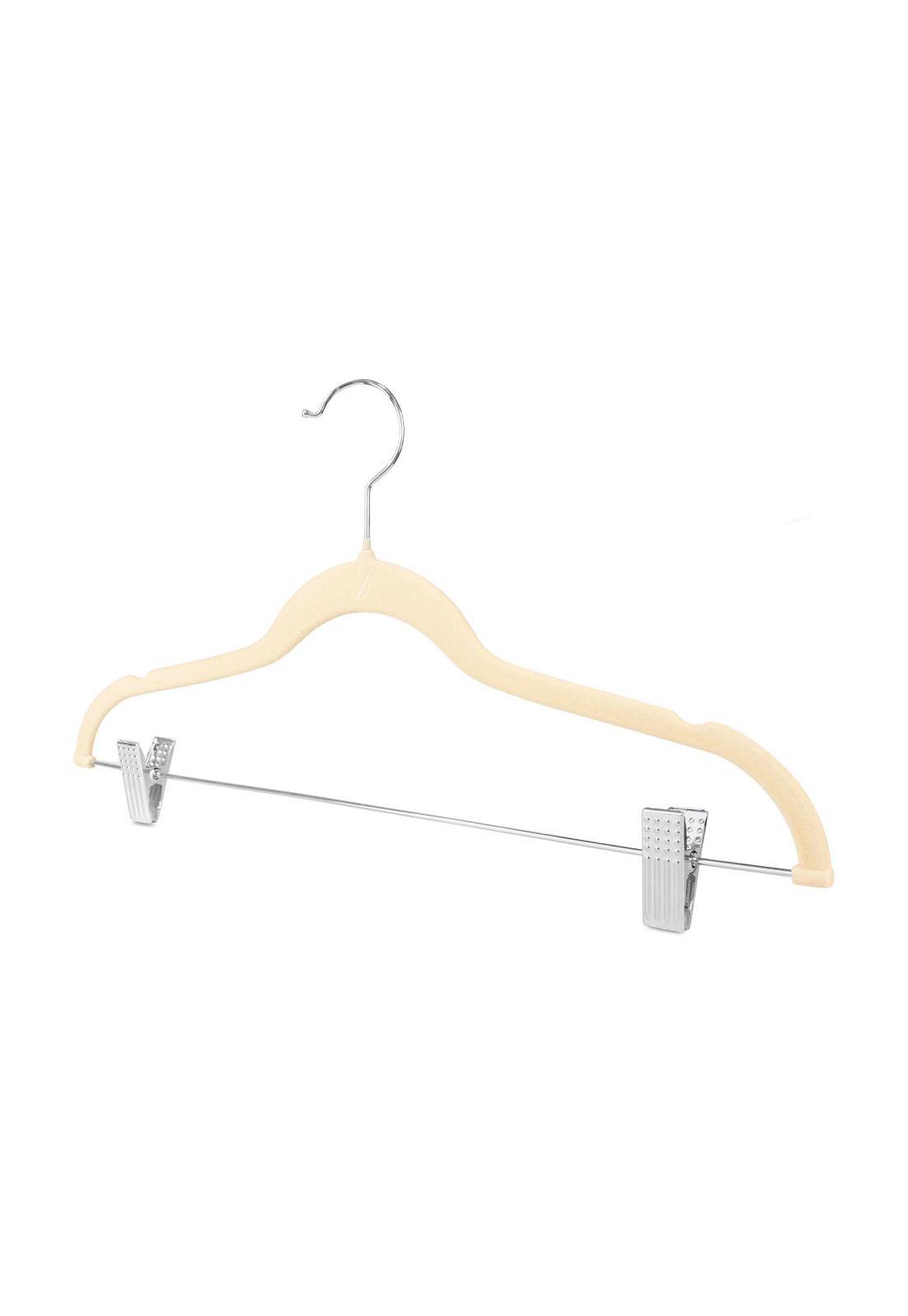 Colgadores de Ropa con clip Pack 6 beige Antideslizantes Nautica Home-2