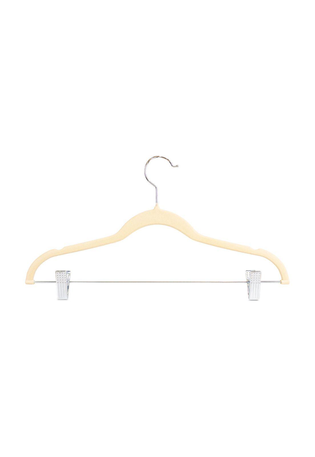 Colgadores de Ropa con clip Pack 6 beige Antideslizantes Nautica Home-3