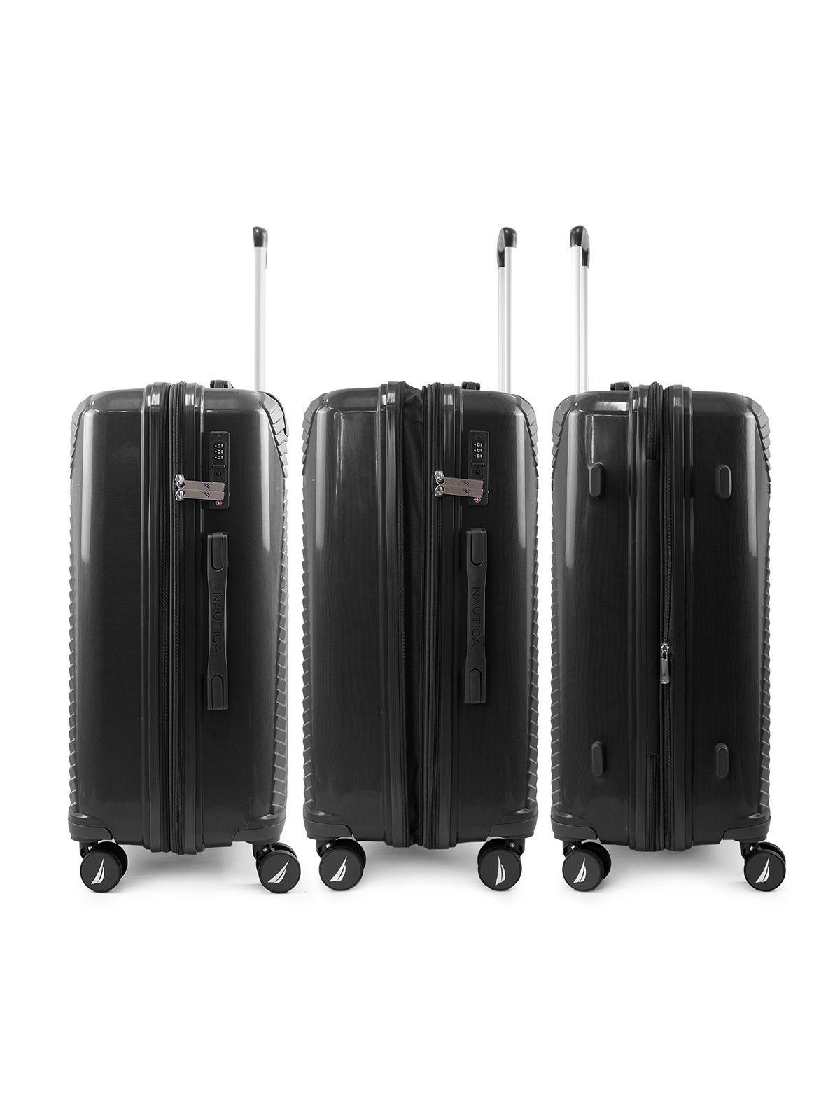 Pack 2 maletas Nautica Niza M+L mediana 20k y grande 23k negra-6