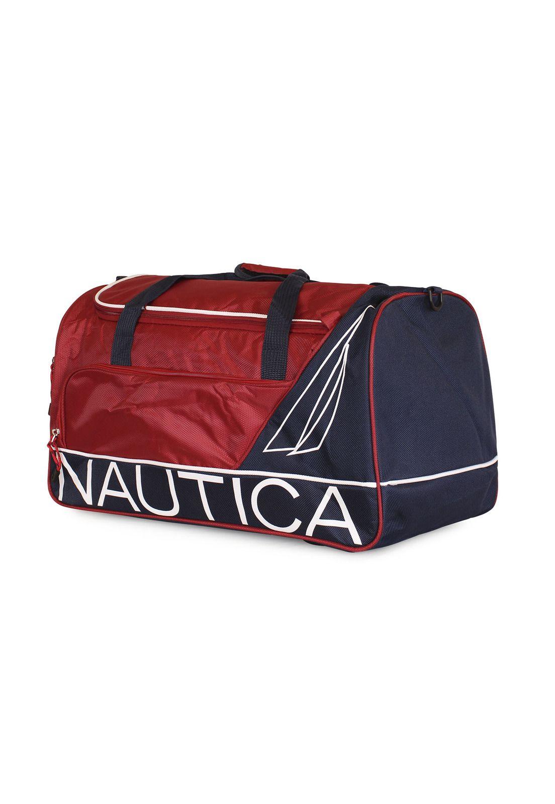 Bolso de Viaje Nautica Mannar M rojo + Candado-2